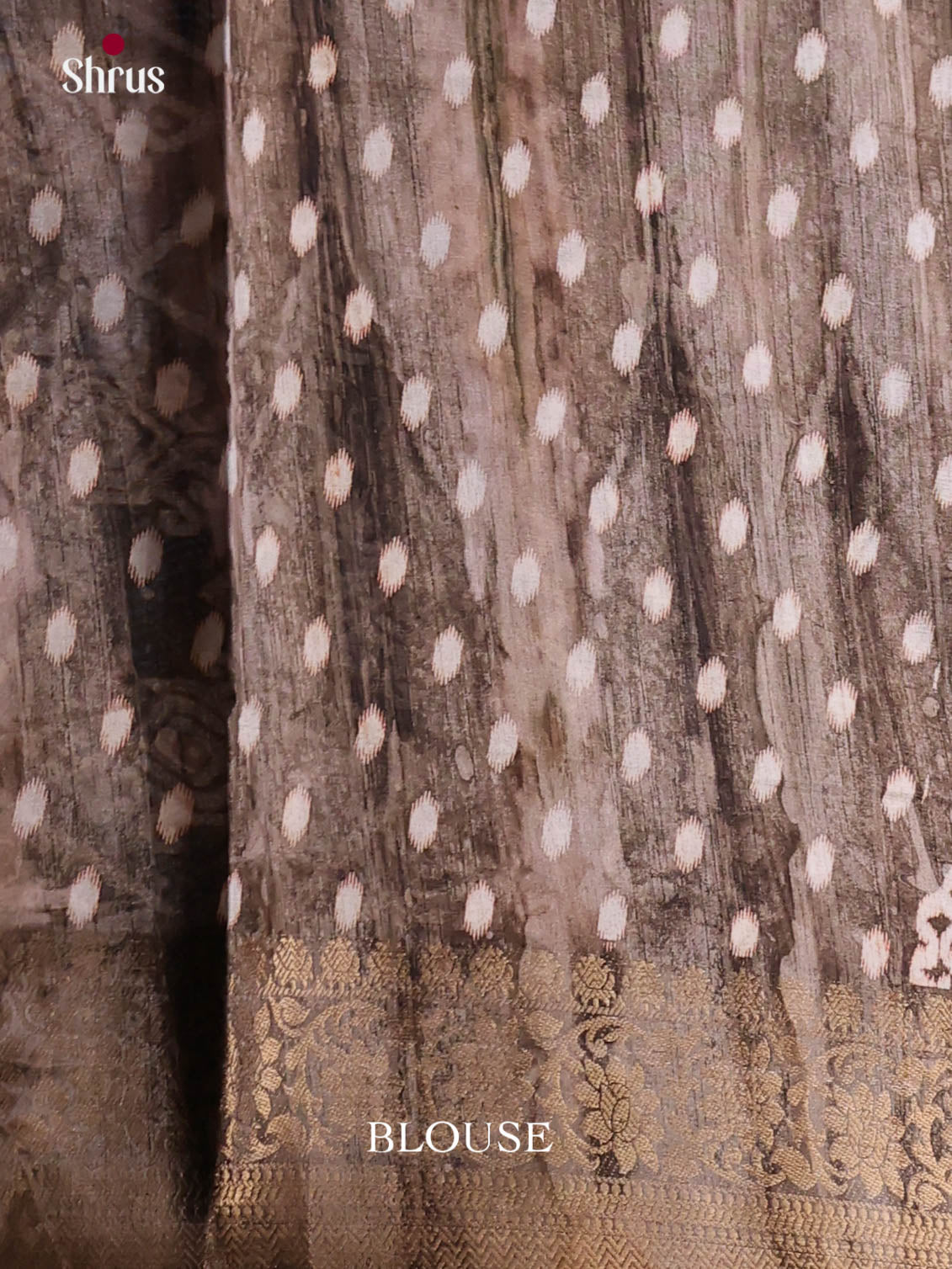 Elephant Grey - Semi Dola silk Saree