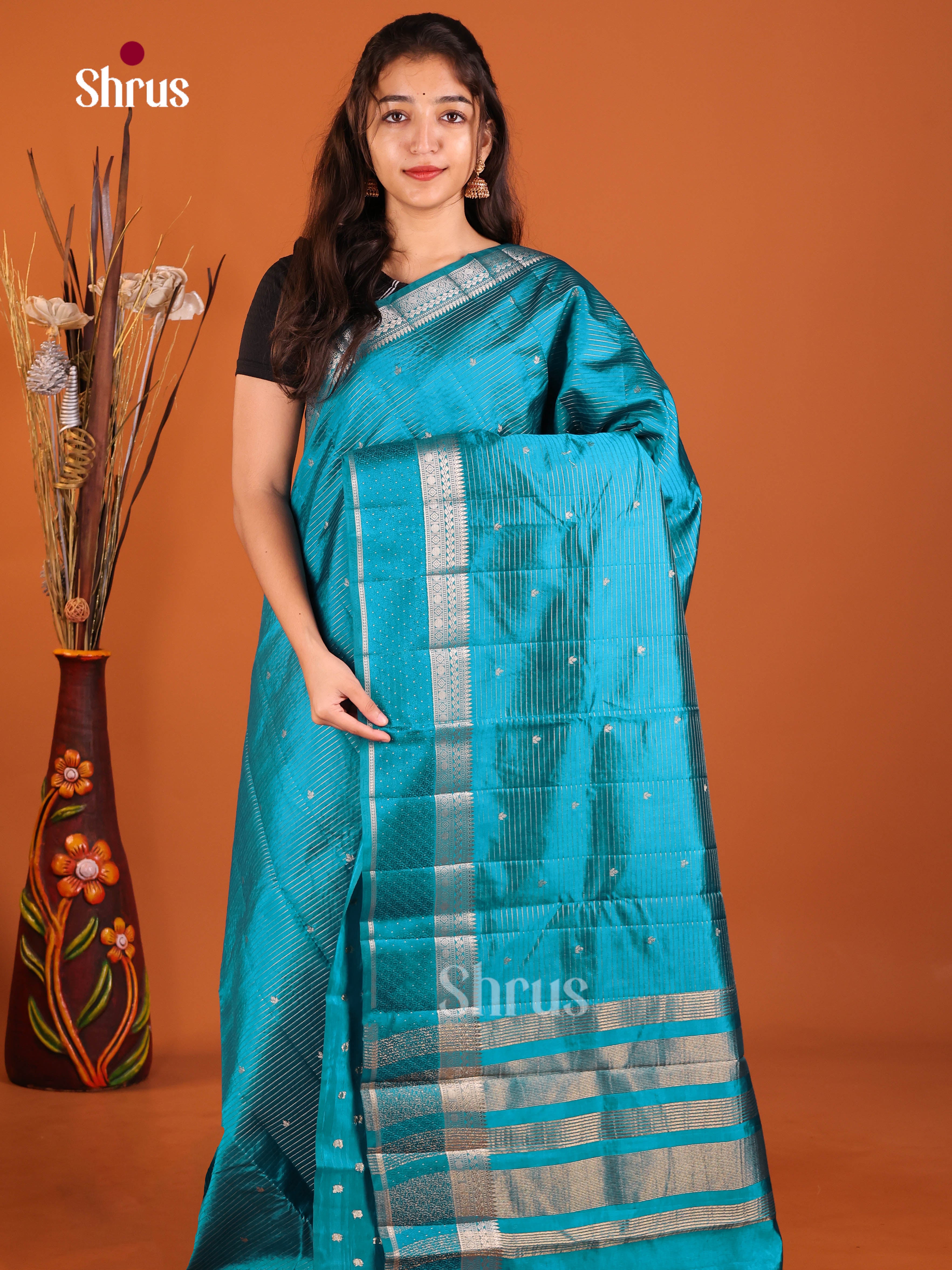 DIS30007 - Semi Rawsilk Saree