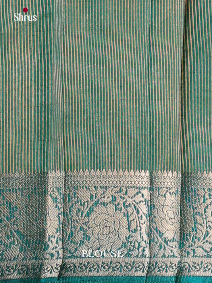 Green - Semi Rawsilk Saree