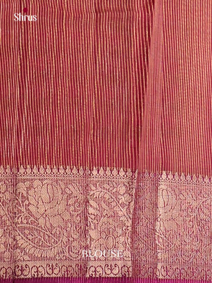 Purple - Semi Rawsilk Saree