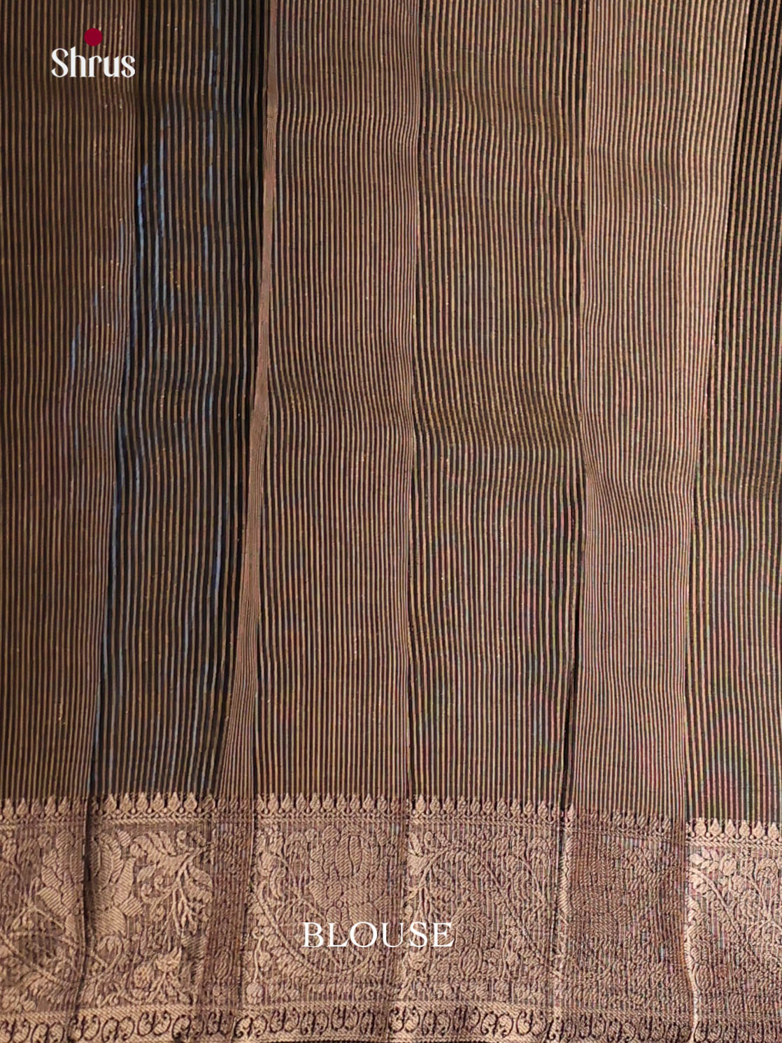 Black- Semi Rawsilk Saree