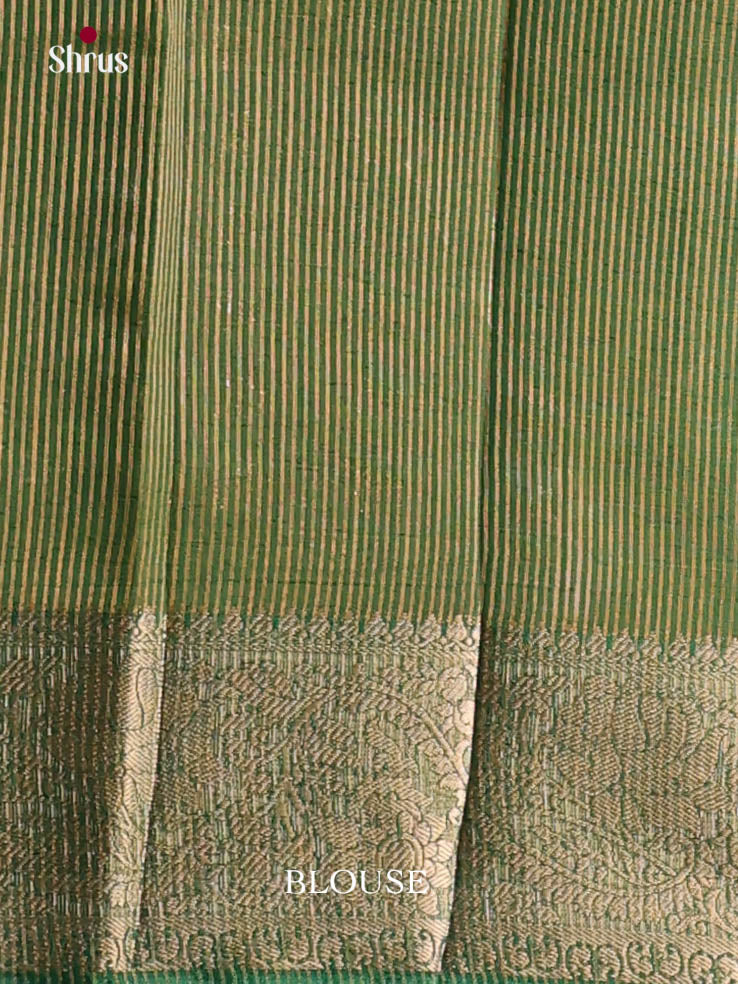 Green - Semi Rawsilk Saree