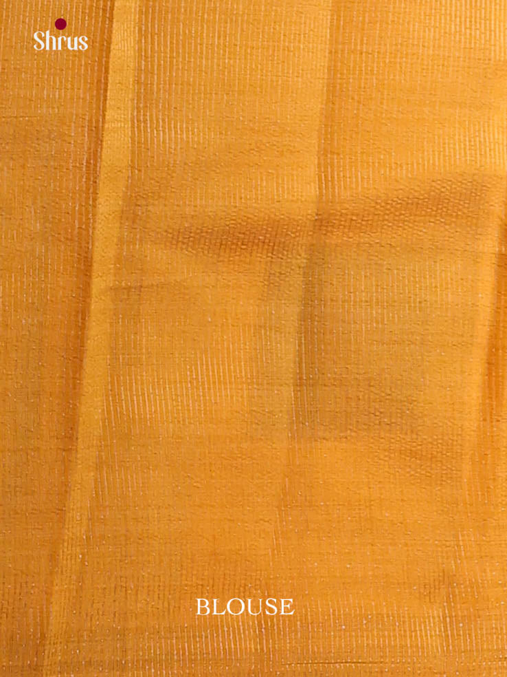 Mustard - Semi Rawsilk Saree
