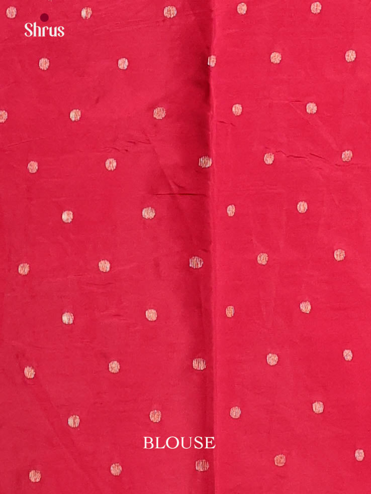 Red - Semi Rawsilk Saree