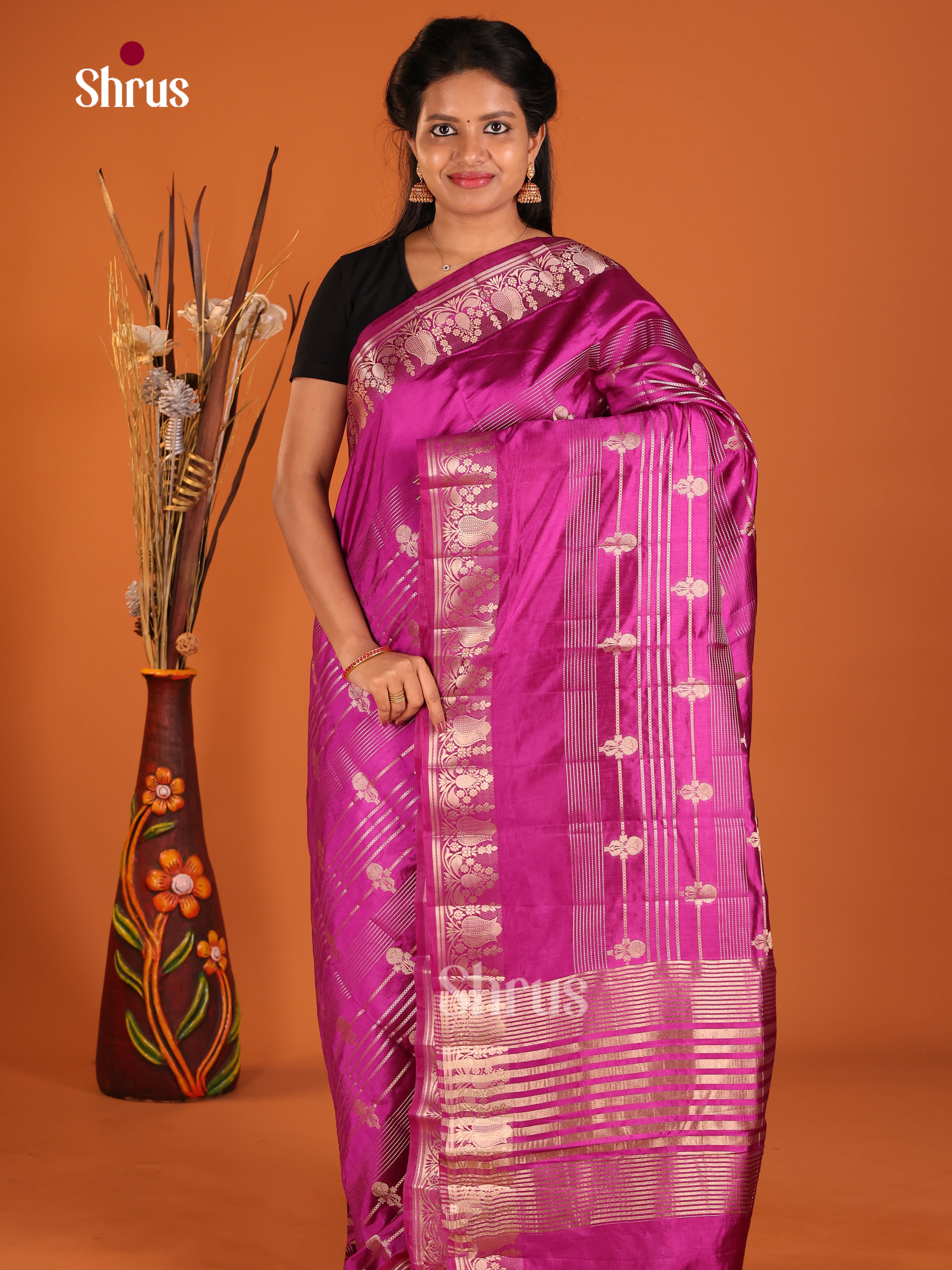 DIS30085 - Semi Rawsilk Saree