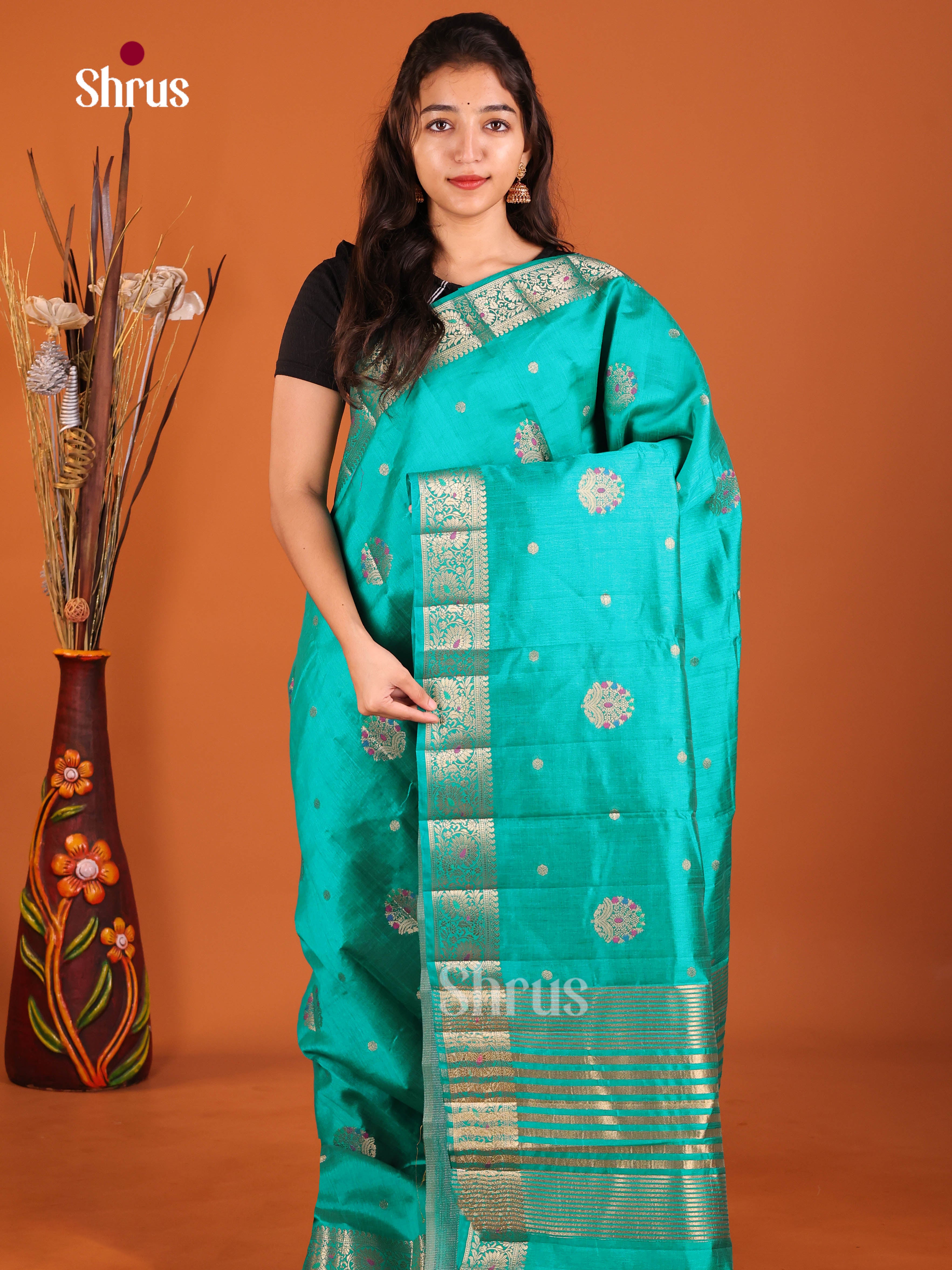 DIS30108 - Semi Rawsilk Saree