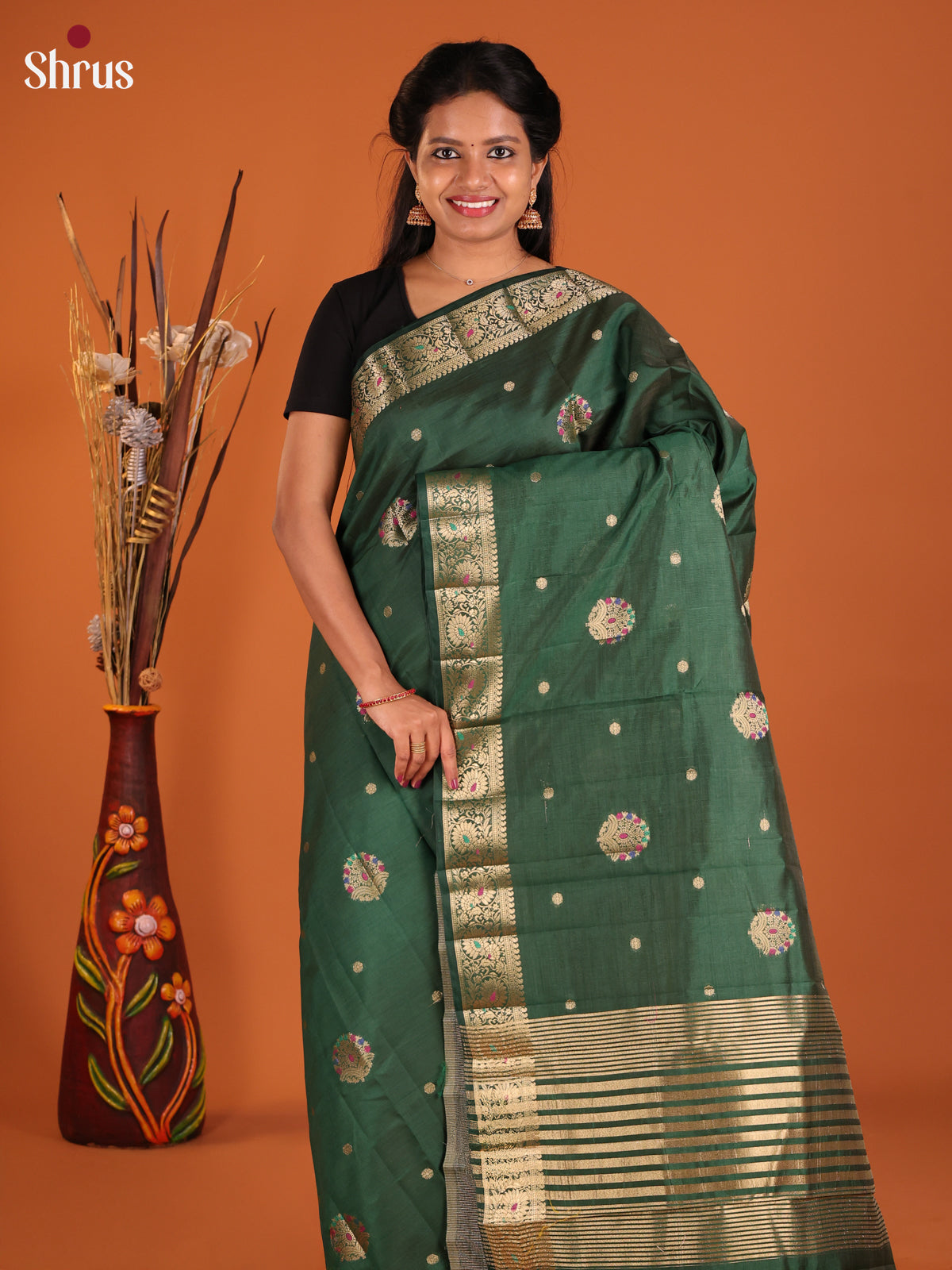 DIS30111 - Semi Rawsilk Saree
