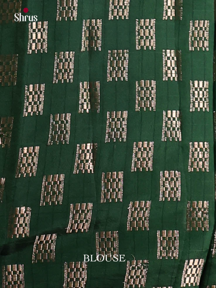 Green- Semi Rawsilk Saree