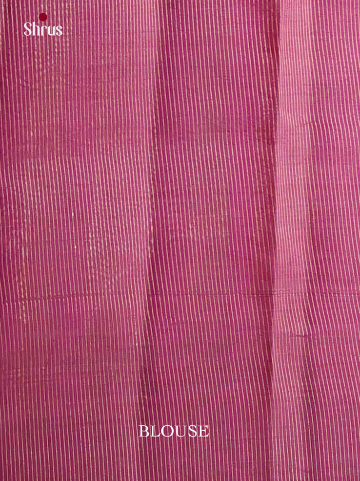 Purple - Semi Rawsilk Saree