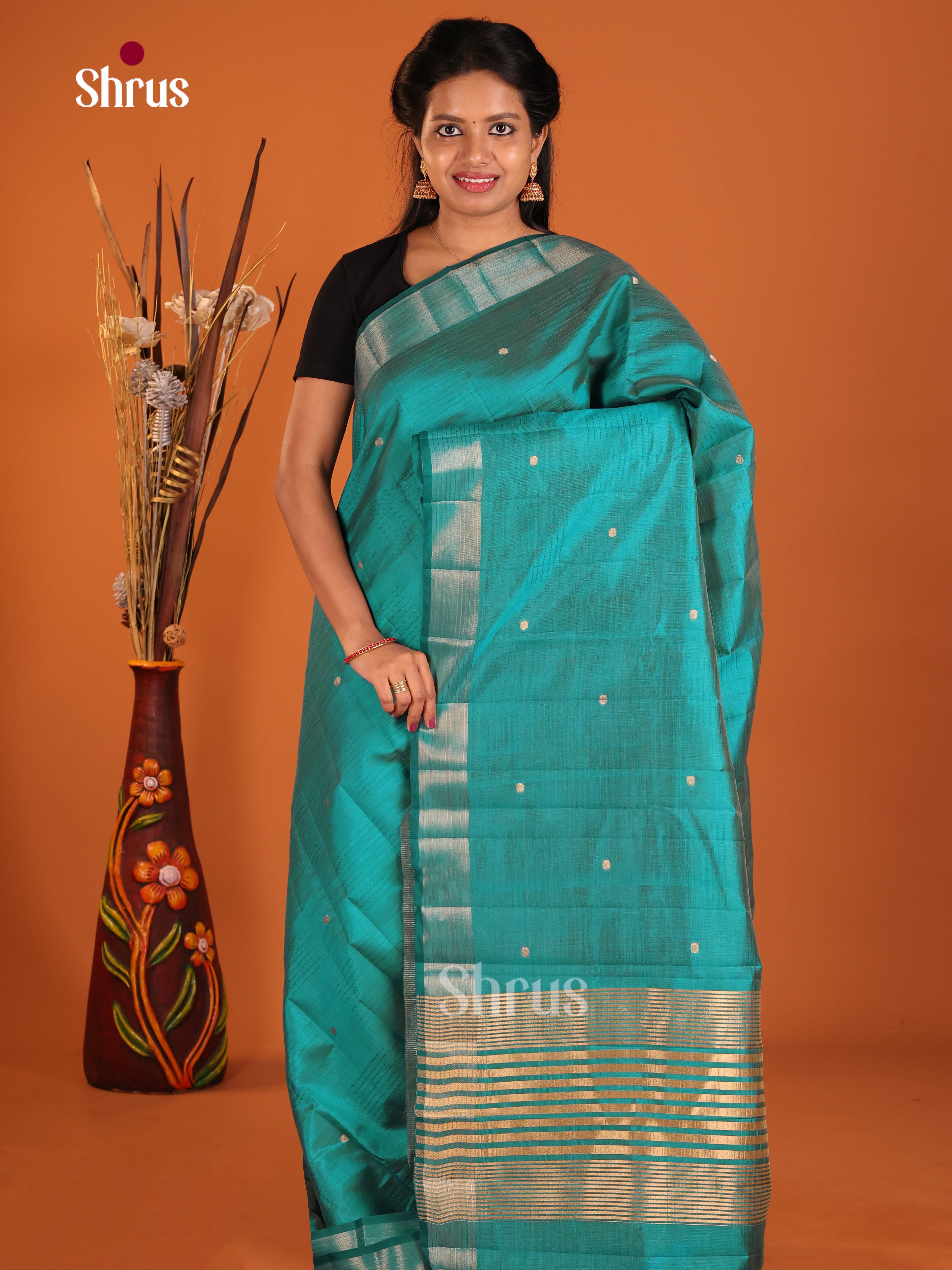 DIS30176 - Semi Rawsilk Saree