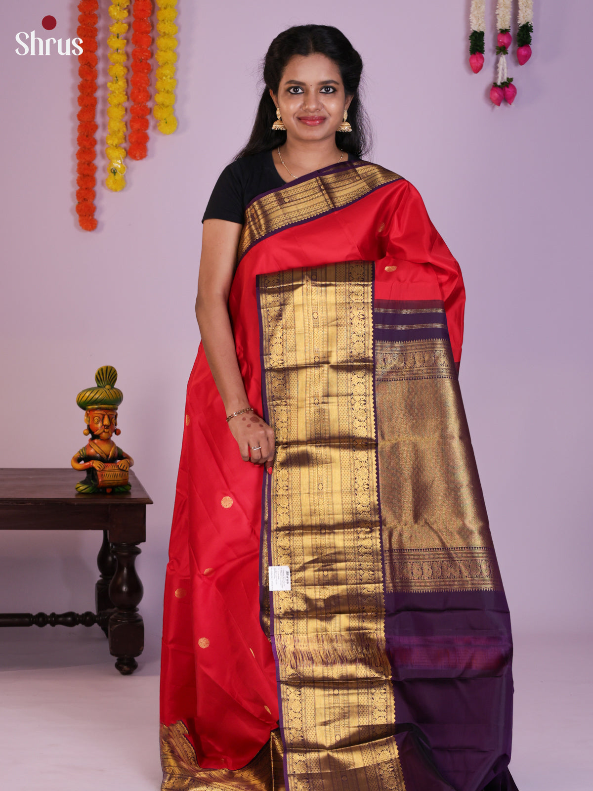 DIS30211 - Kanchipuram silk (HR) Saree - Shop on Shrus.com