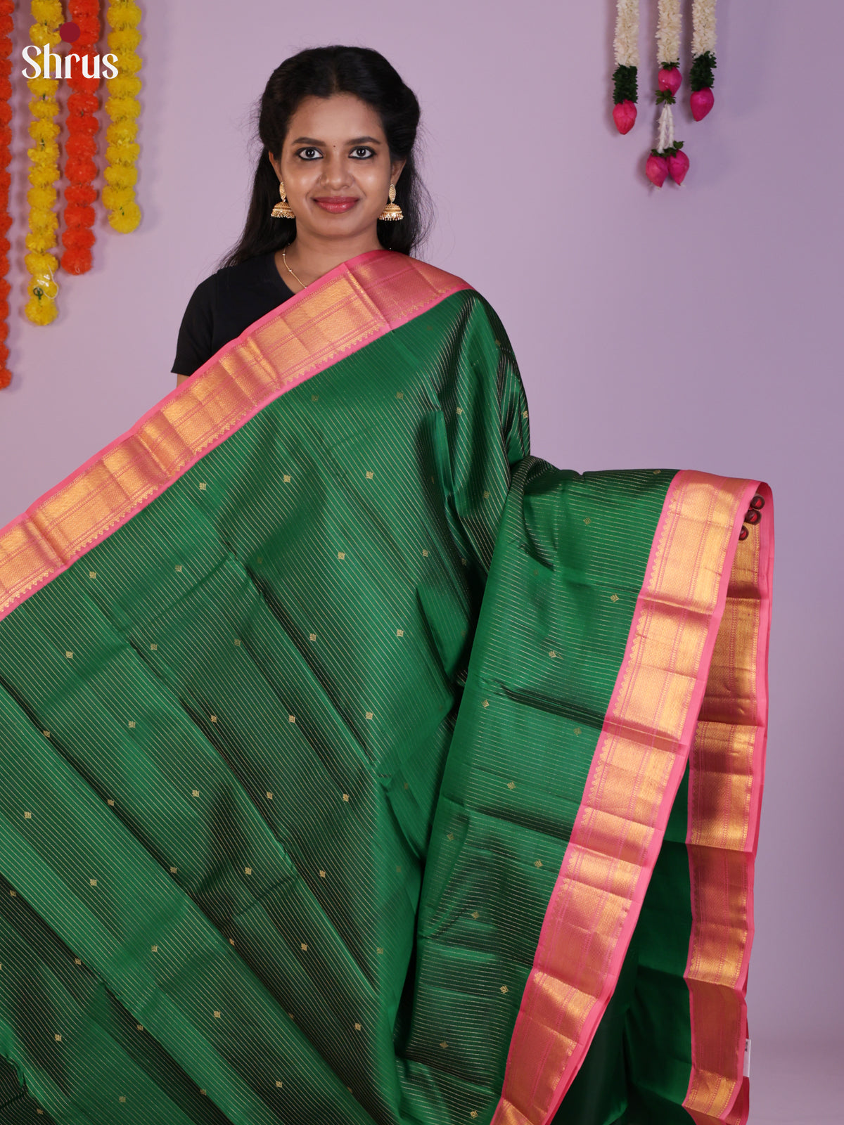 DIS30217 - Kanchipuram silk (HR) Saree - Shop on Shrus.com