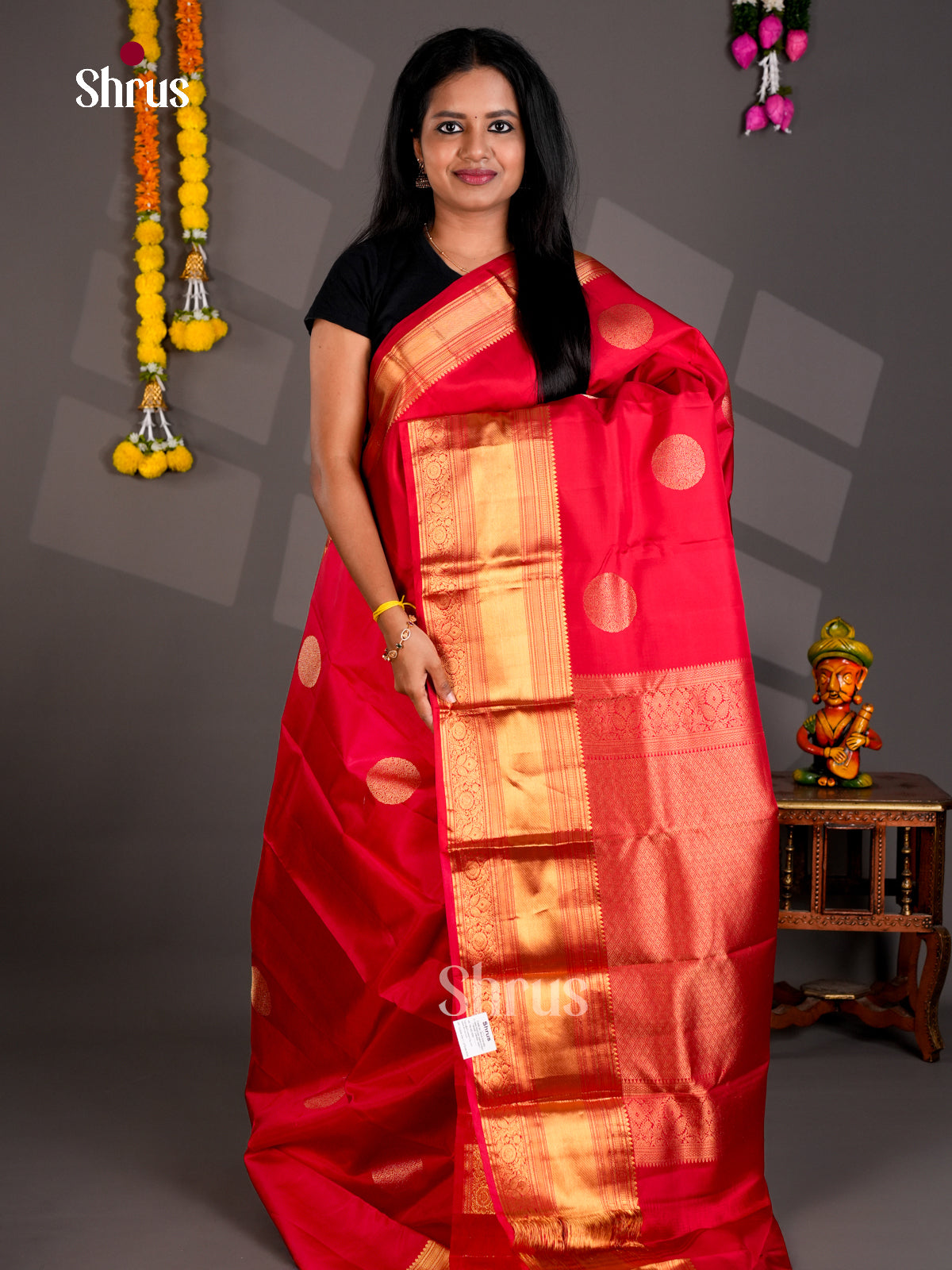 DIS30228 - Kanchipuram silk (HR) Saree - Shop on Shrus.com