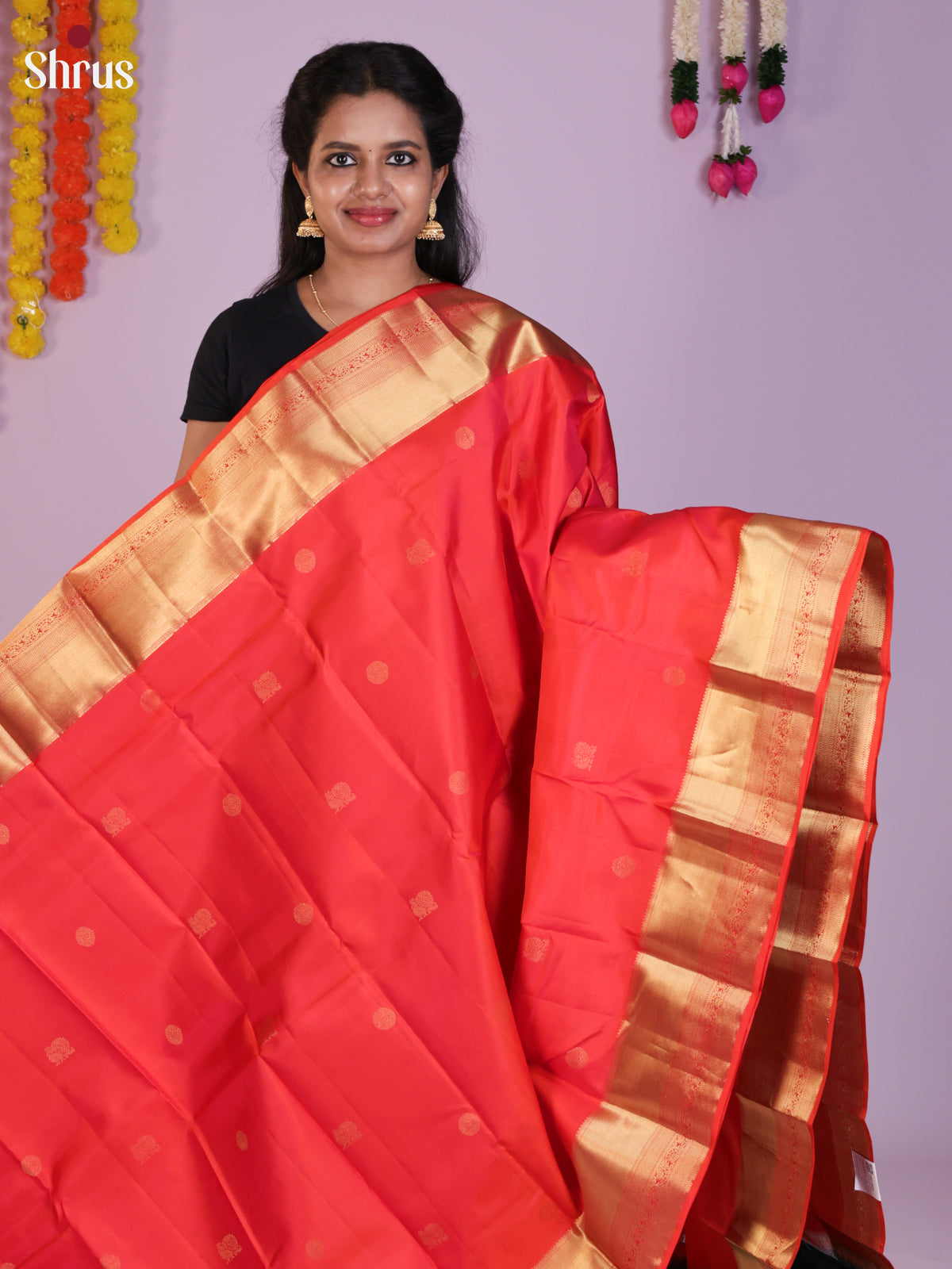 DIS30232 - Kanchipuram silk (HR) Saree - Shop on Shrus.com