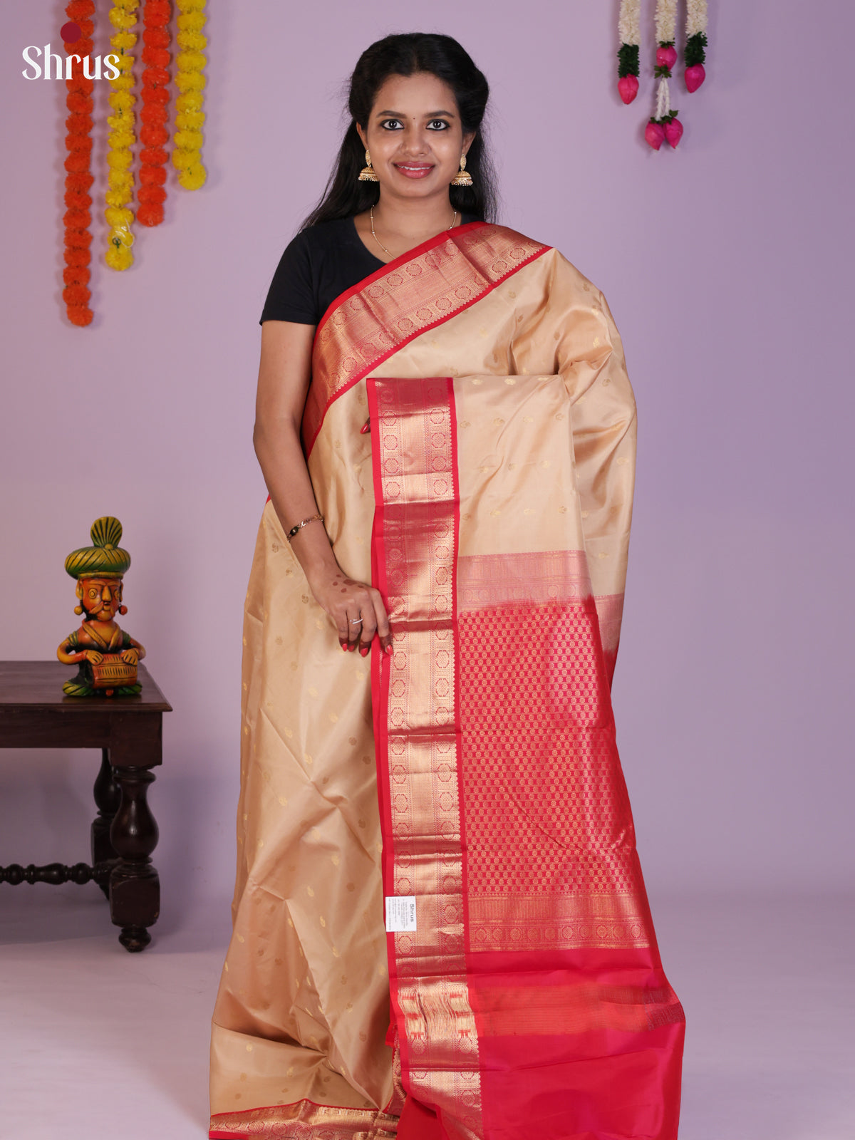 DIS30254 - Kanchipuram silk (HR) Saree - Shop on Shrus.com
