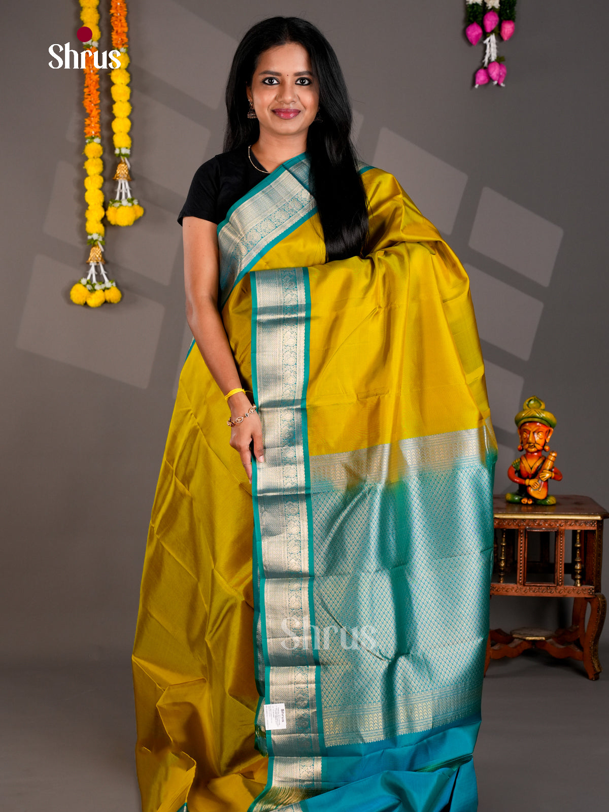 DIS30257 - Kanchipuram silk (HR) Saree - Shop on Shrus.com