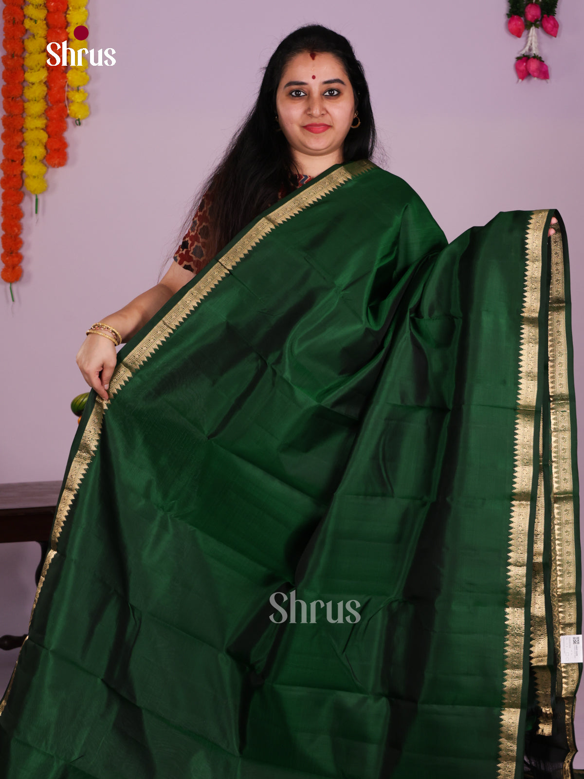 DIS30264 - Kanchipuram silk (HR) Saree - Shop on Shrus.com