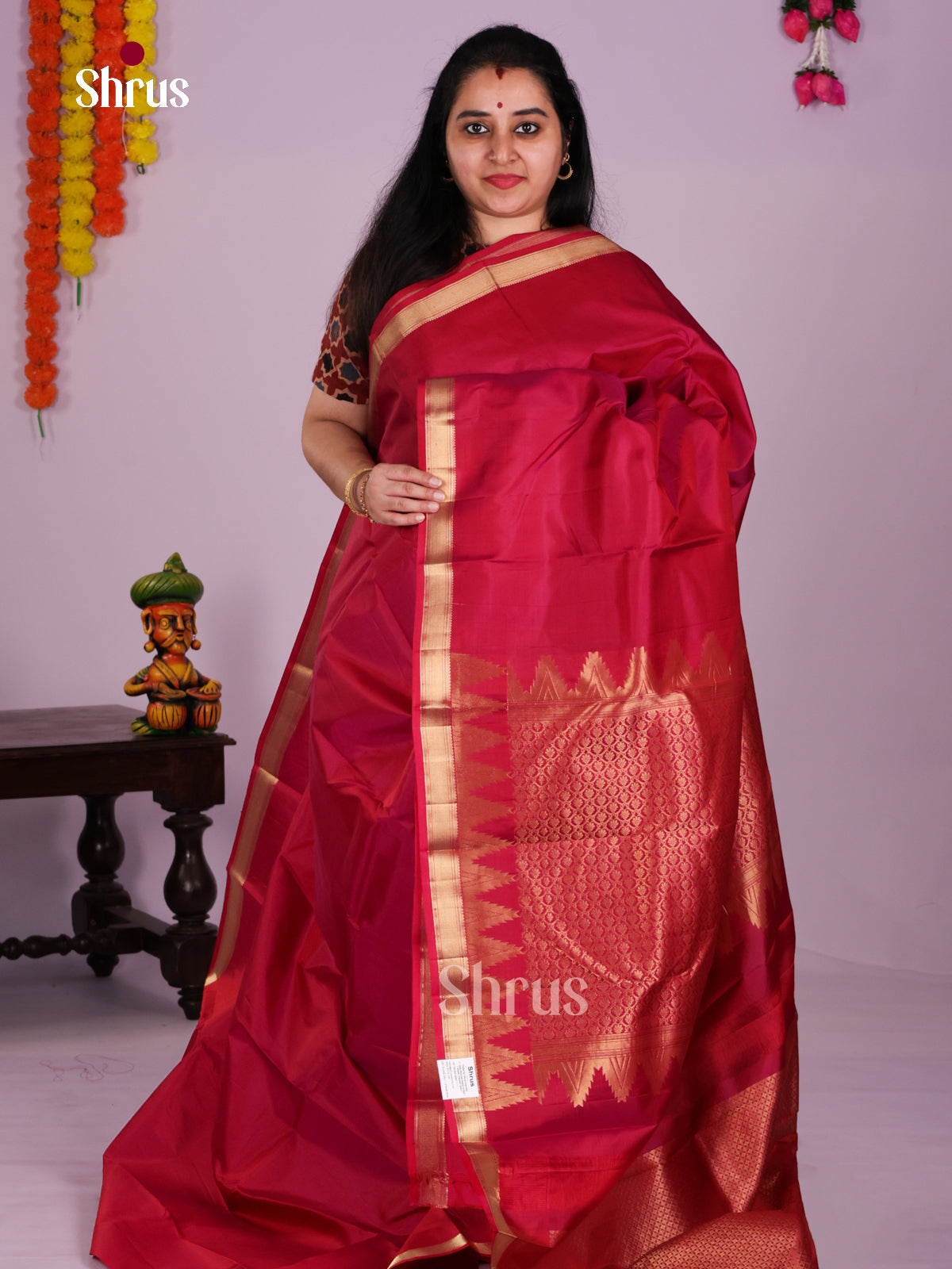 DIS30268 - Kanchipuram silk (HR) Saree - Shop on Shrus.com