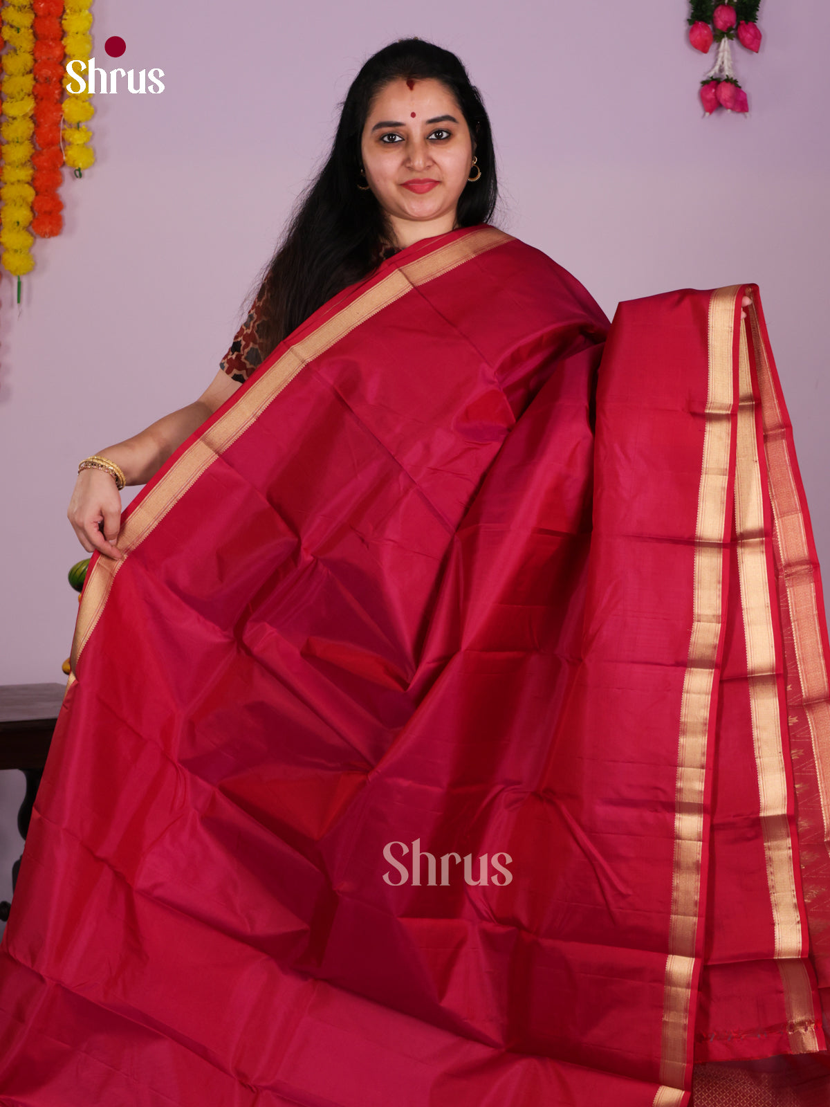 DIS30268 - Kanchipuram silk (HR) Saree - Shop on Shrus.com