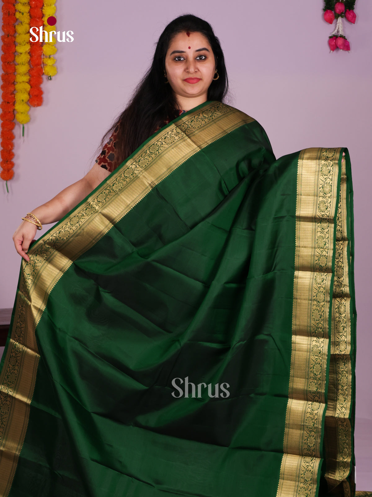 DIS30271 - Kanchipuram silk (HR) Saree - Shop on Shrus.com