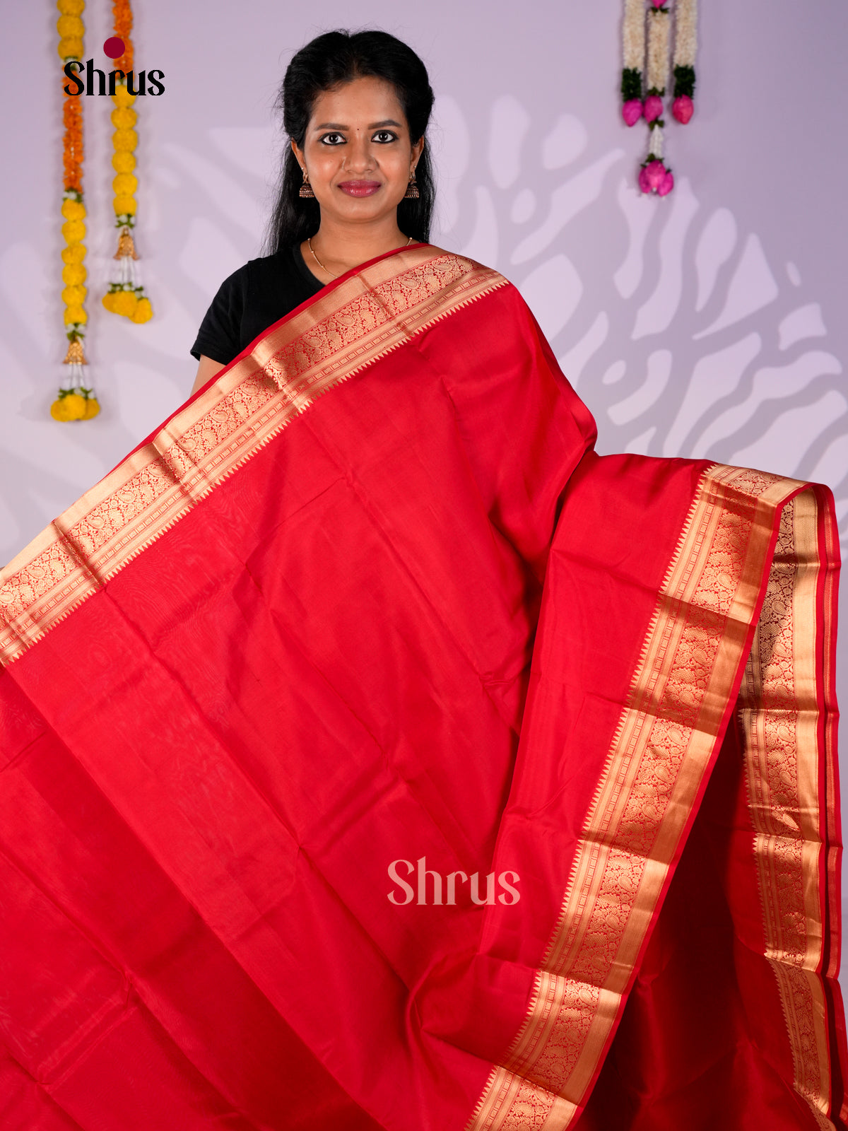 DIS30273 - Kanchipuram silk (HR) Saree - Shop on Shrus.com