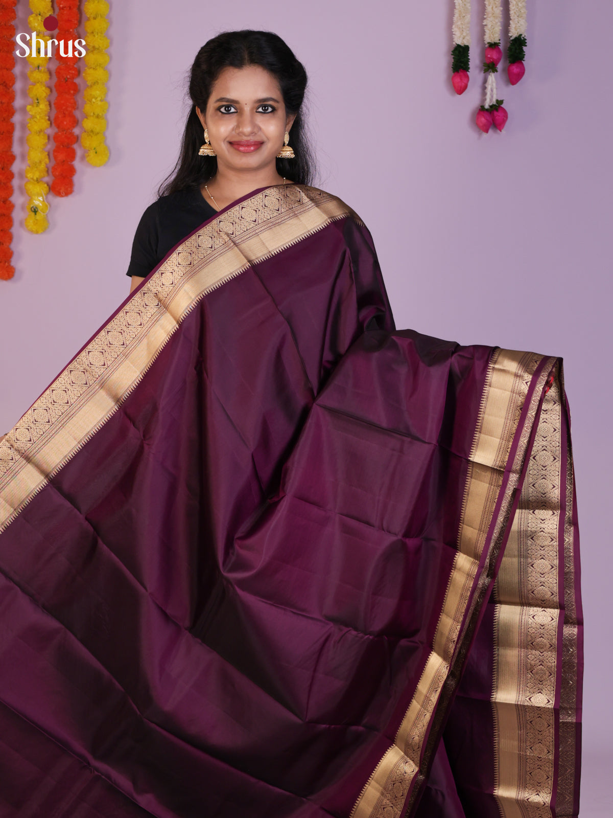 DIS30274 - Kanchipuram silk (HR) Saree - Shop on Shrus.com
