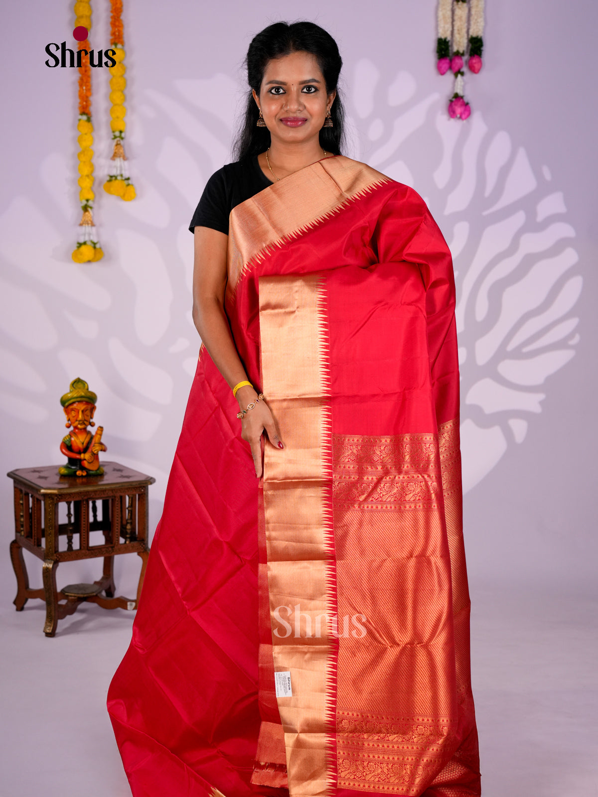 DIS30280 - Kanchipuram silk (HR) Saree - Shop on Shrus.com