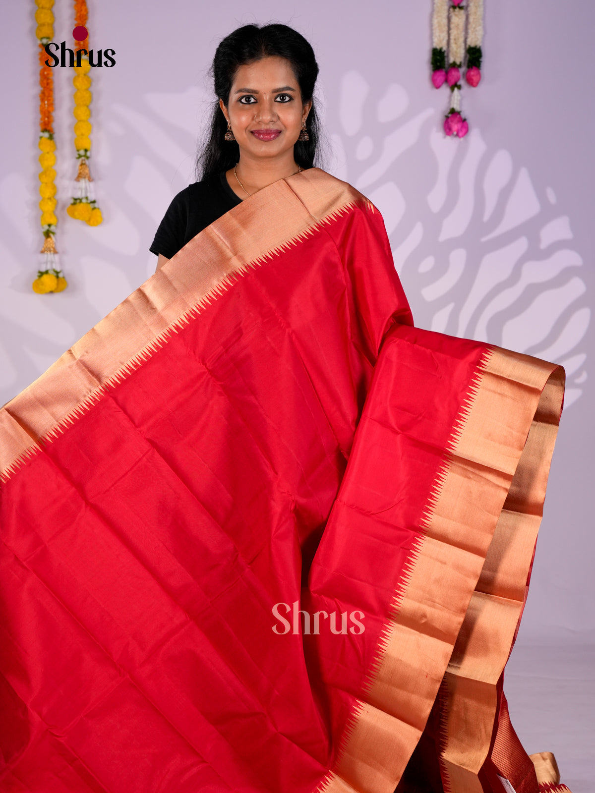 DIS30280 - Kanchipuram silk (HR) Saree - Shop on Shrus.com
