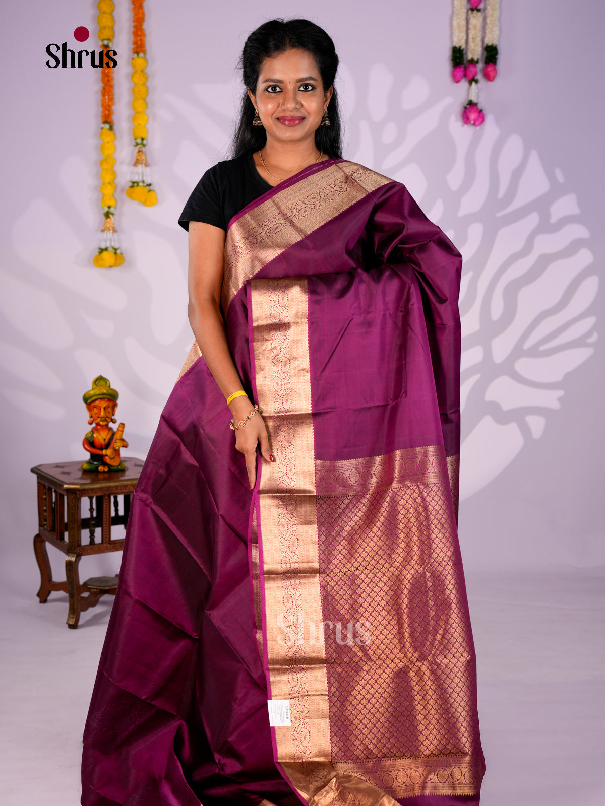 DIS30281 - Kanchipuram silk (HR) Saree - Shop on Shrus.com
