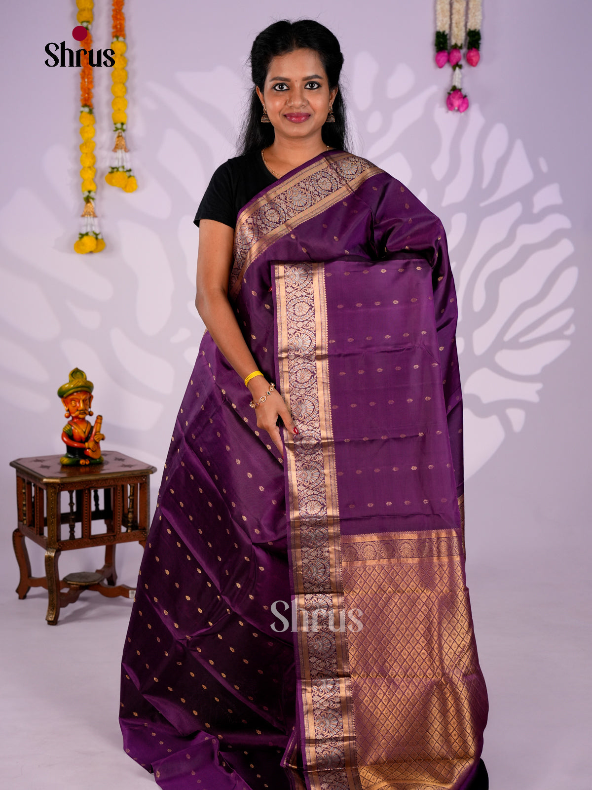 DIS30286 - Kanchipuram silk (HR) Saree - Shop on Shrus.com