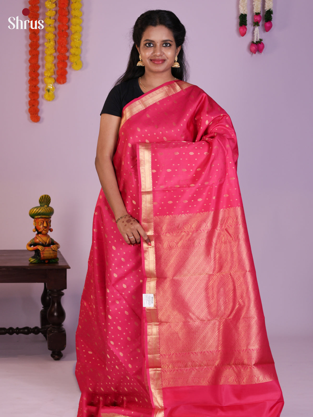 DIS30290 - Kanchipuram silk (HR) Saree - Shop on Shrus.com