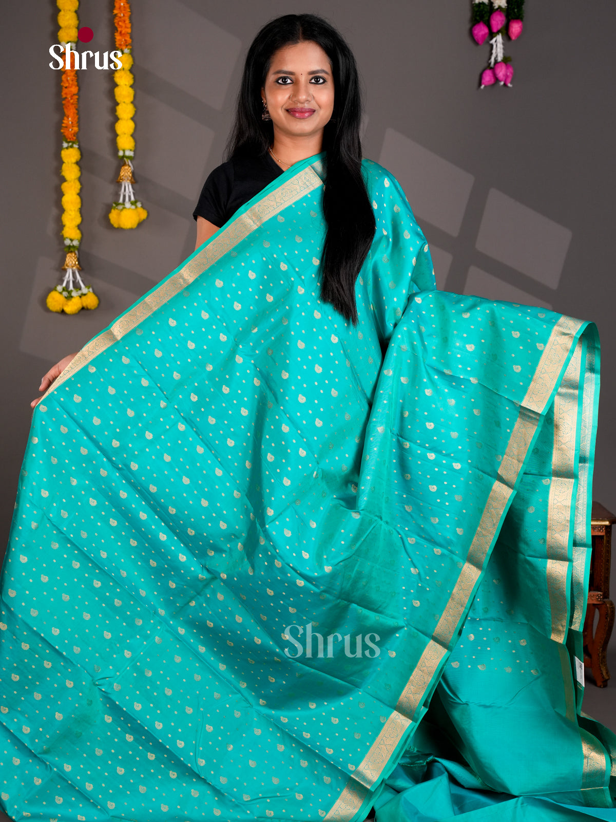 DIS30291 - Kanchipuram silk (HR) Saree - Shop on Shrus.com