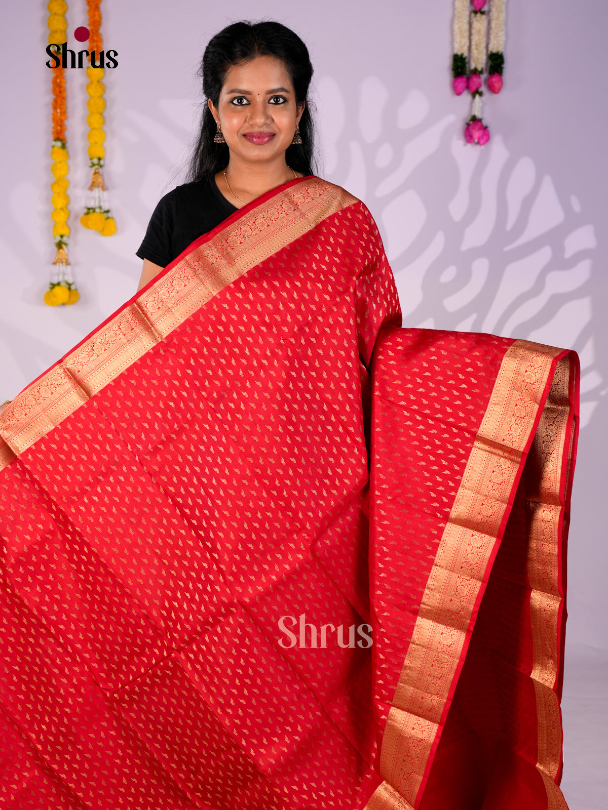 DIS30297 - Kanchipuram silk (HR) Saree - Shop on Shrus.com