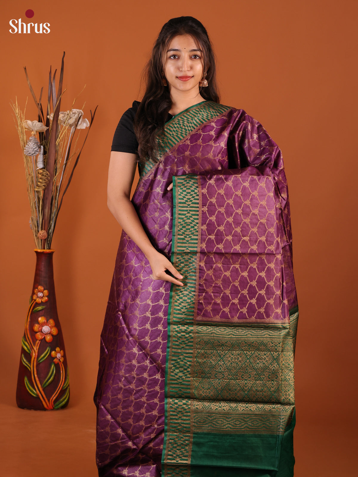 DIS30400 - Tussar Saree - Shop on Shrus.com