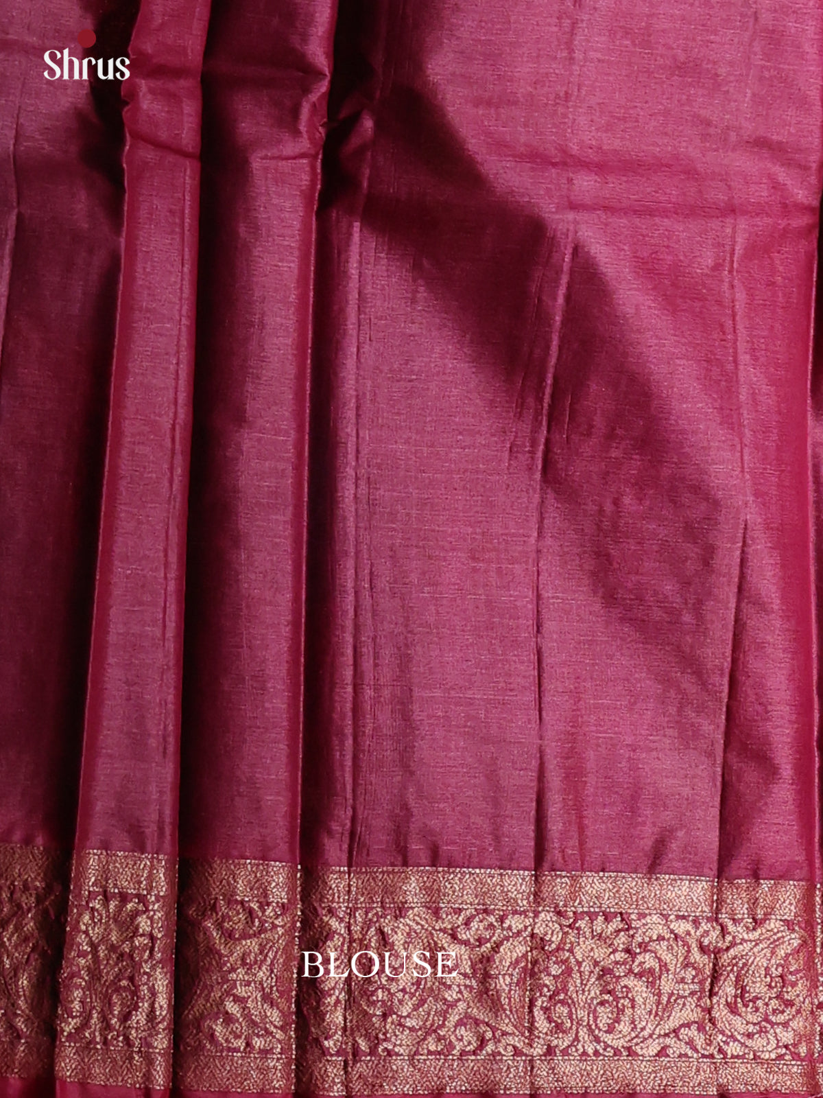 Green & Maroon- Tussar Saree
