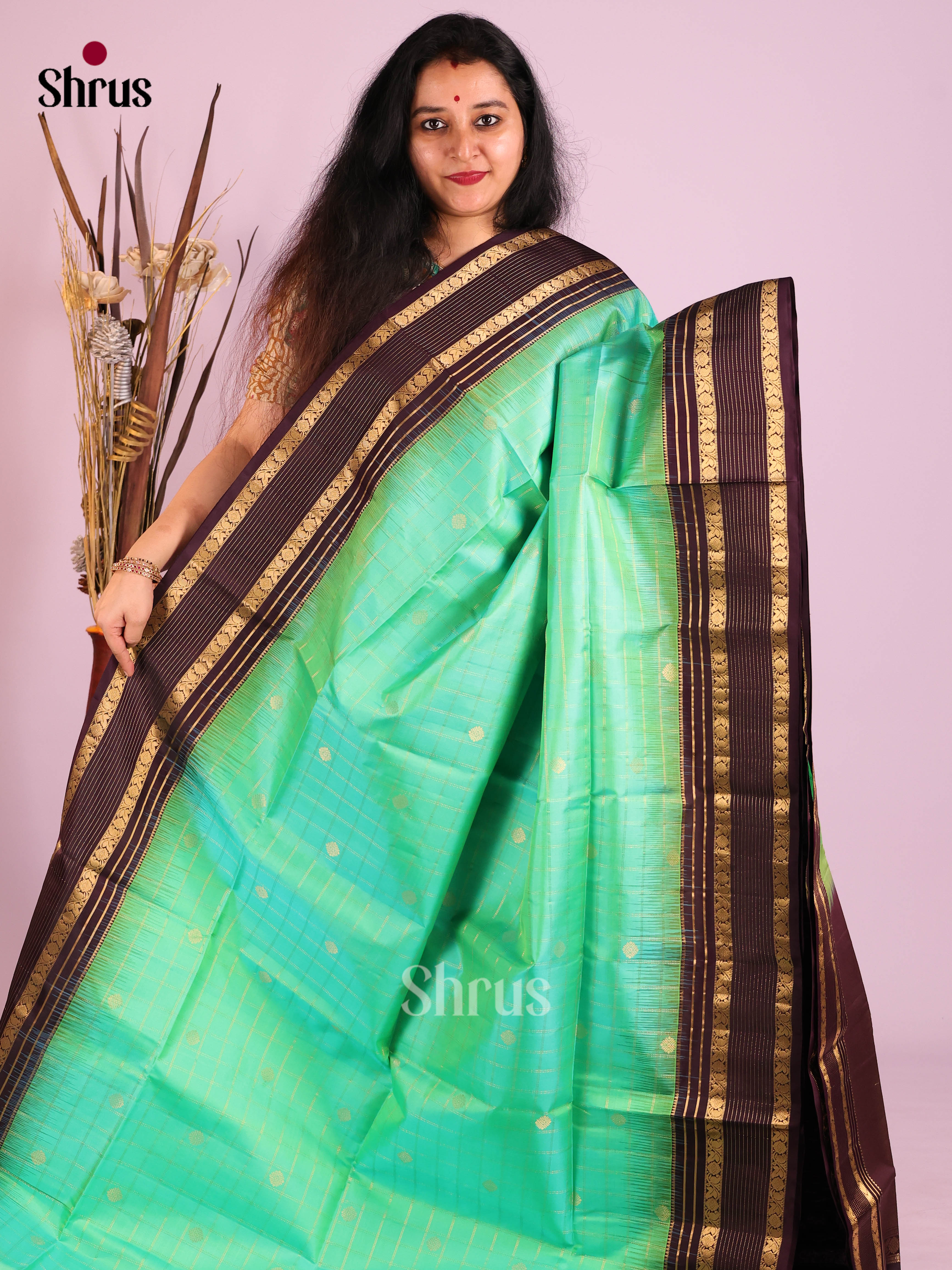 DIS30722 - Soft Silk (HR) Saree - Shop on Shrus.com