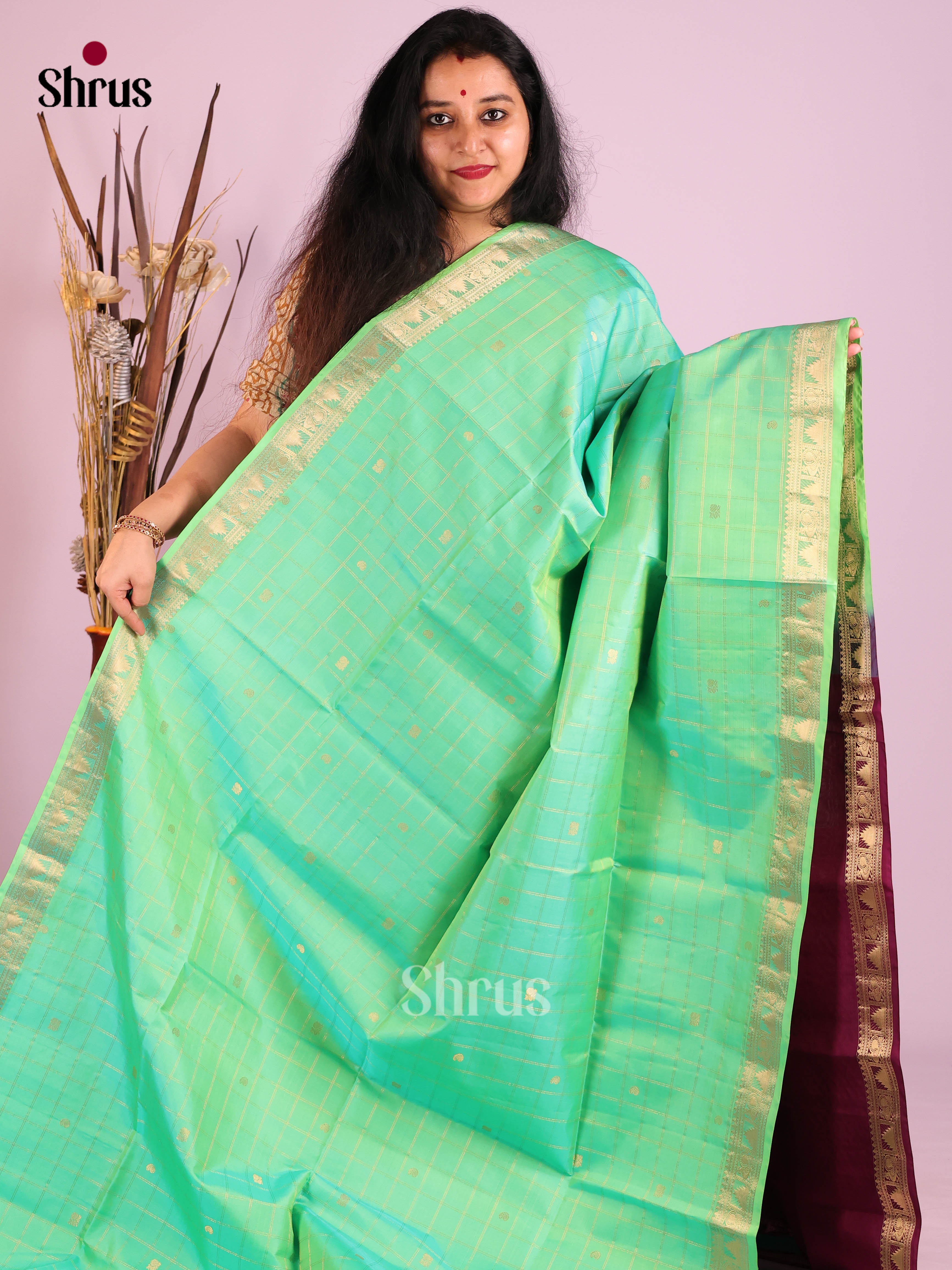 DIS30731 - Soft Silk (HR) Saree - Shop on Shrus.com