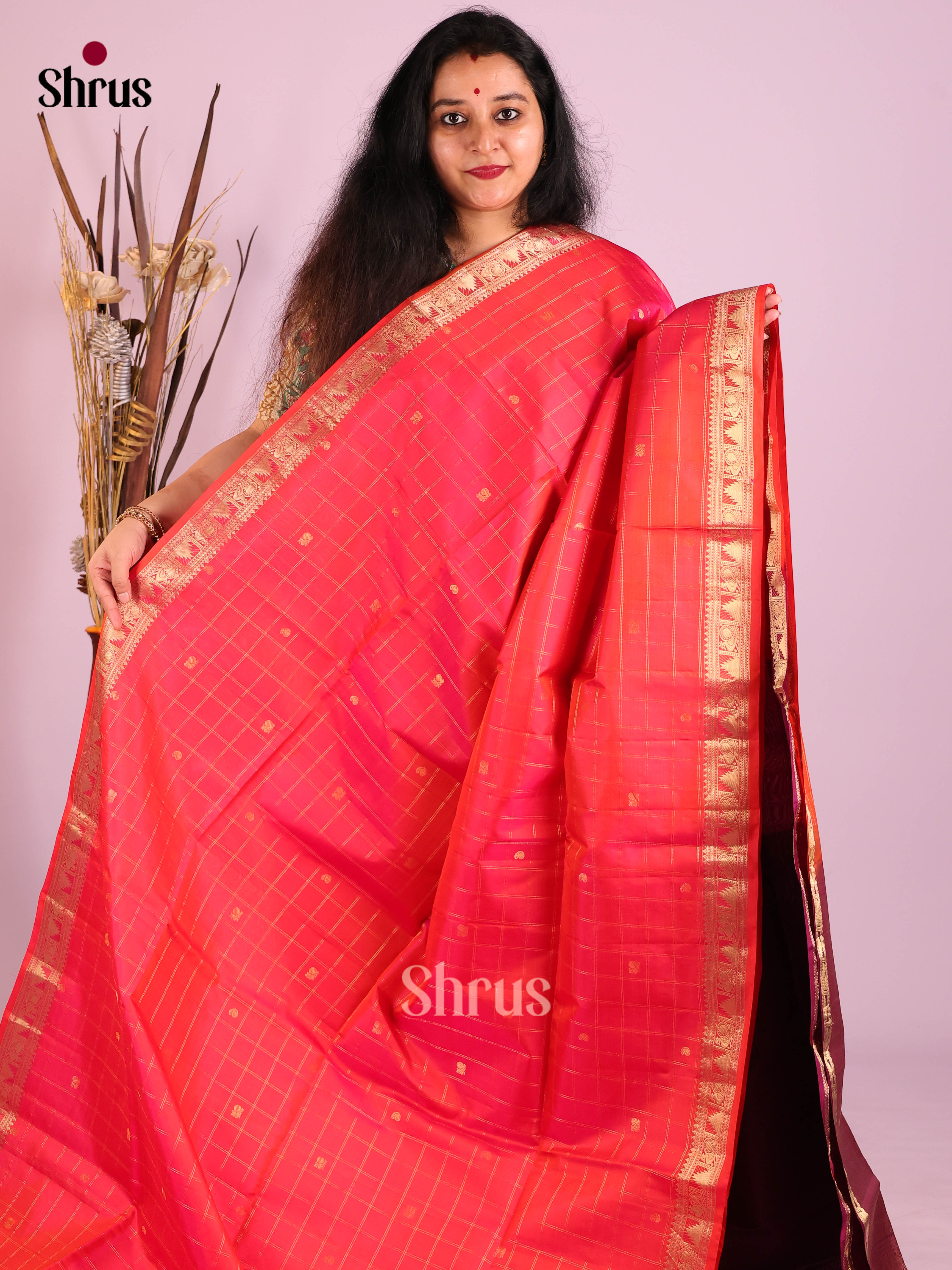 DIS30732 - Soft Silk (HR) Saree - Shop on Shrus.com