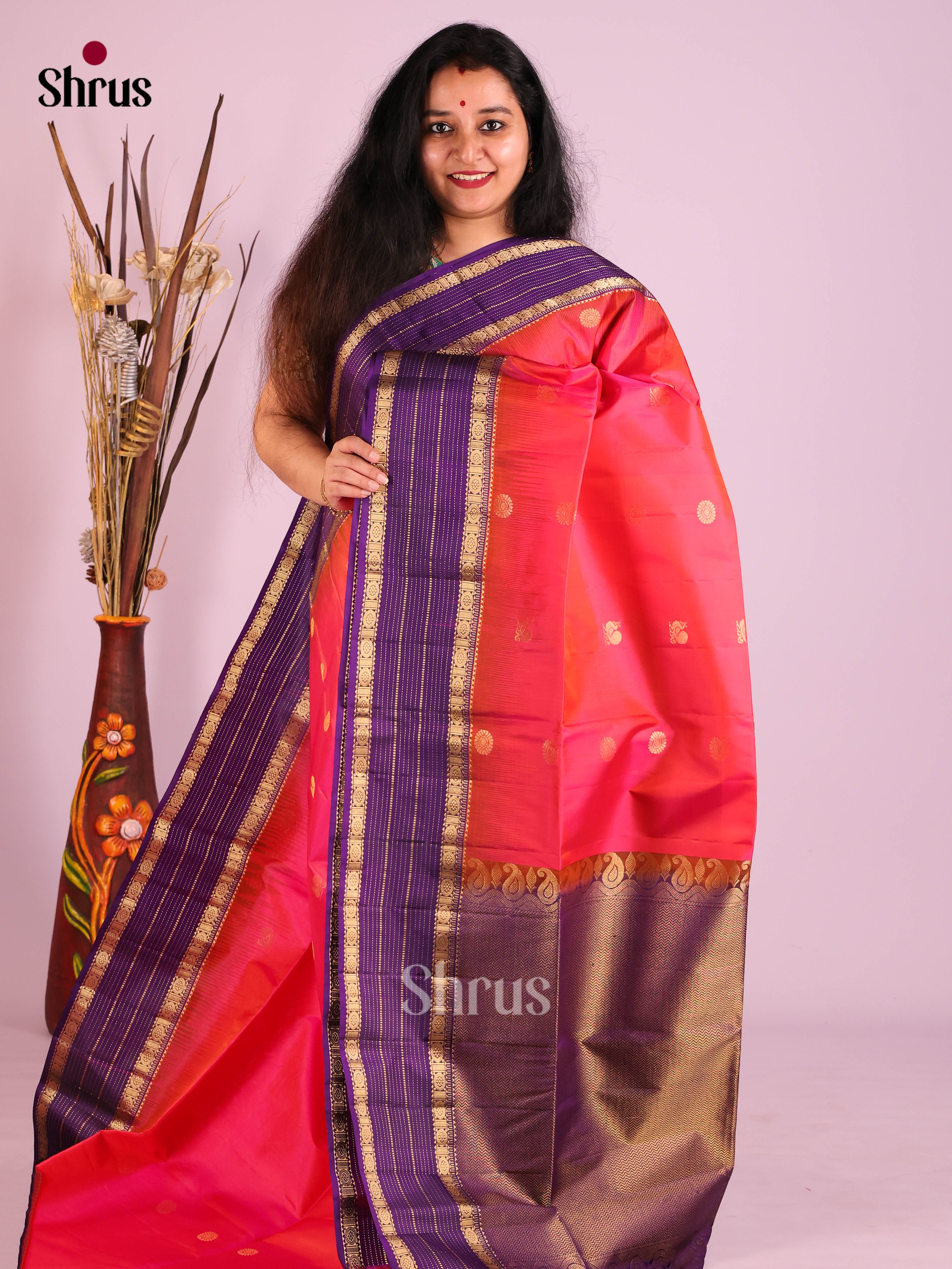 DIS30746 - Soft Silk (HR) Saree - Shop on Shrus.com