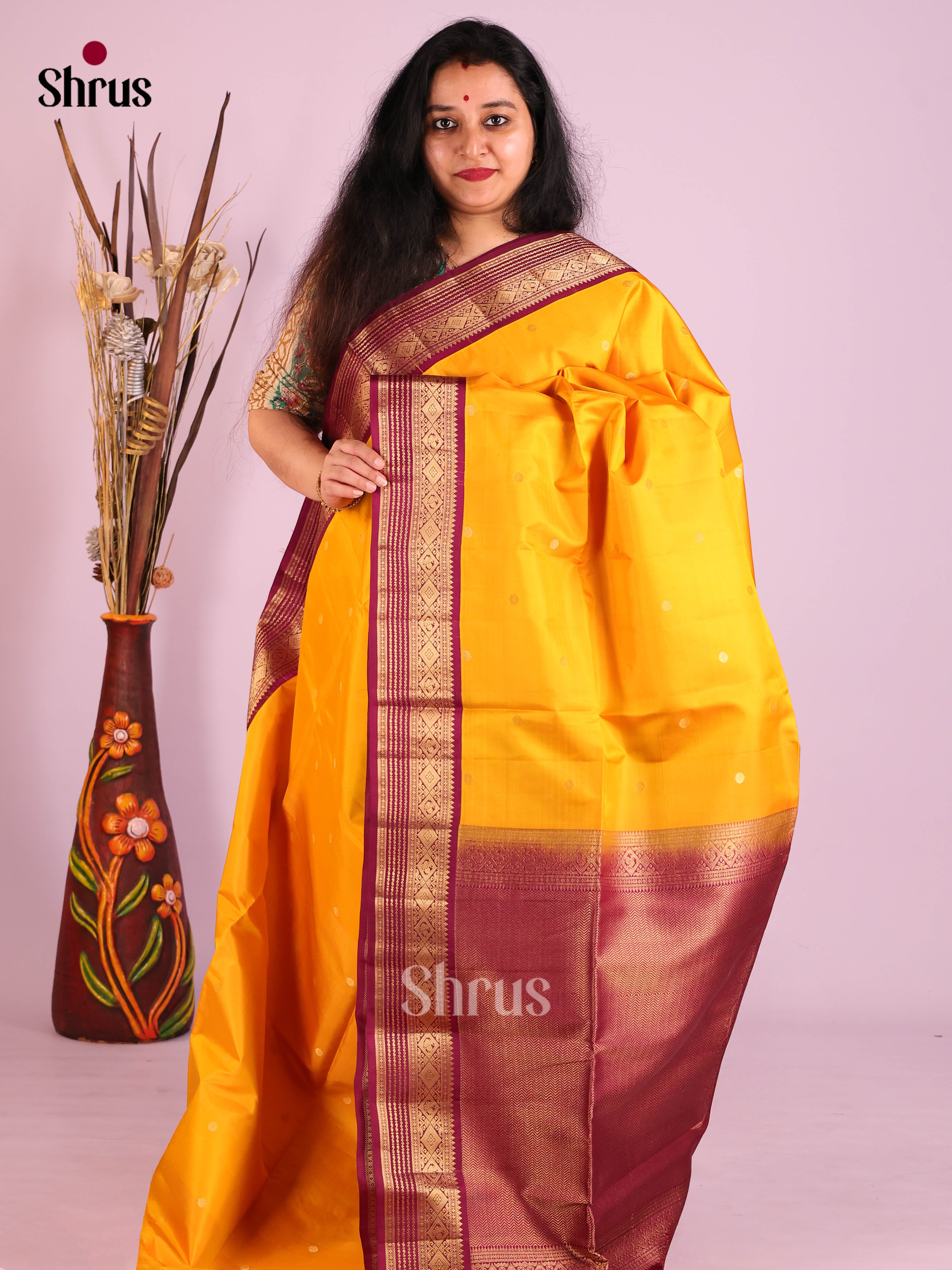 DIS30753 - Soft Silk (HR) Saree - Shop on Shrus.com