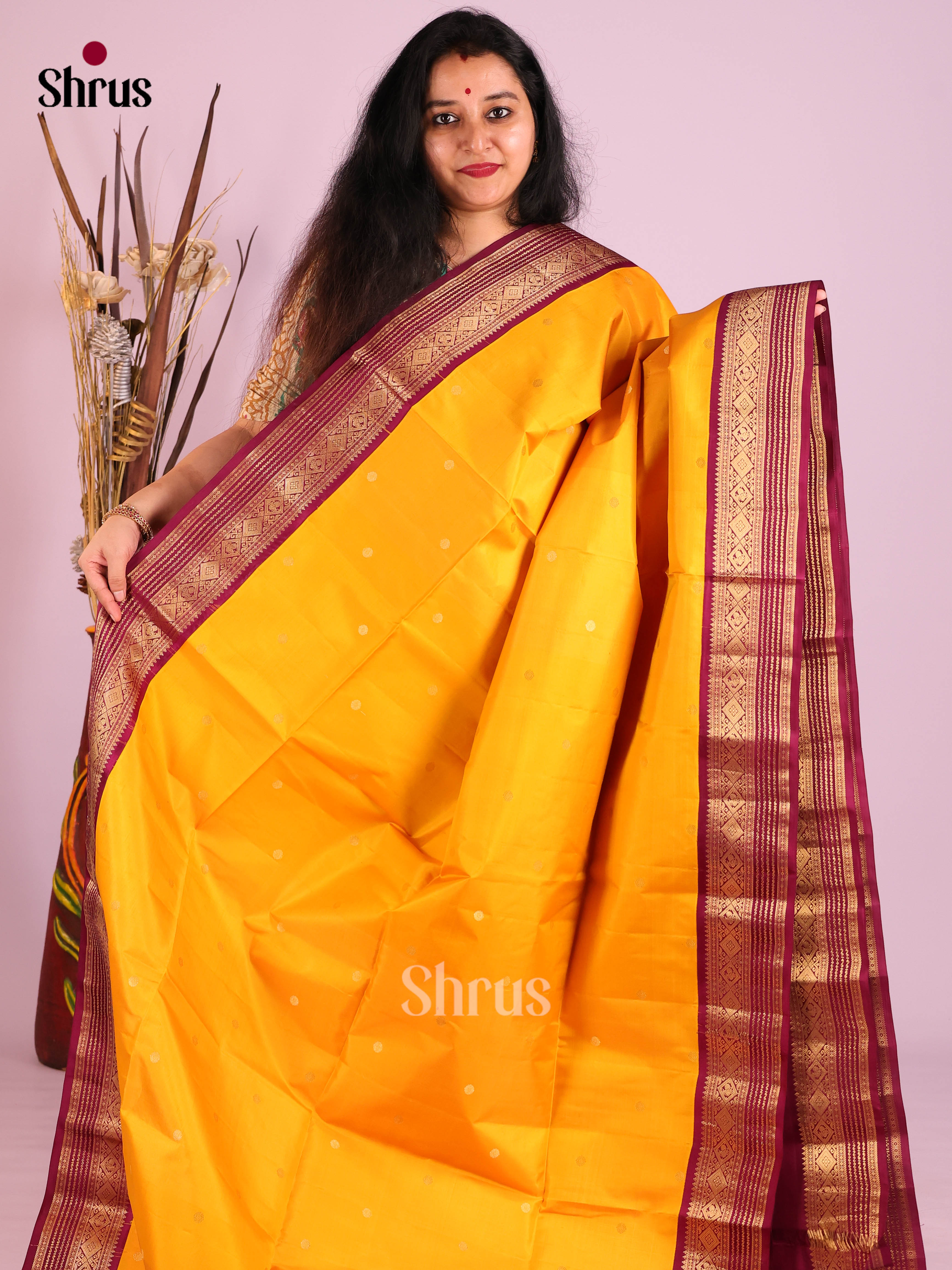 DIS30753 - Soft Silk (HR) Saree - Shop on Shrus.com