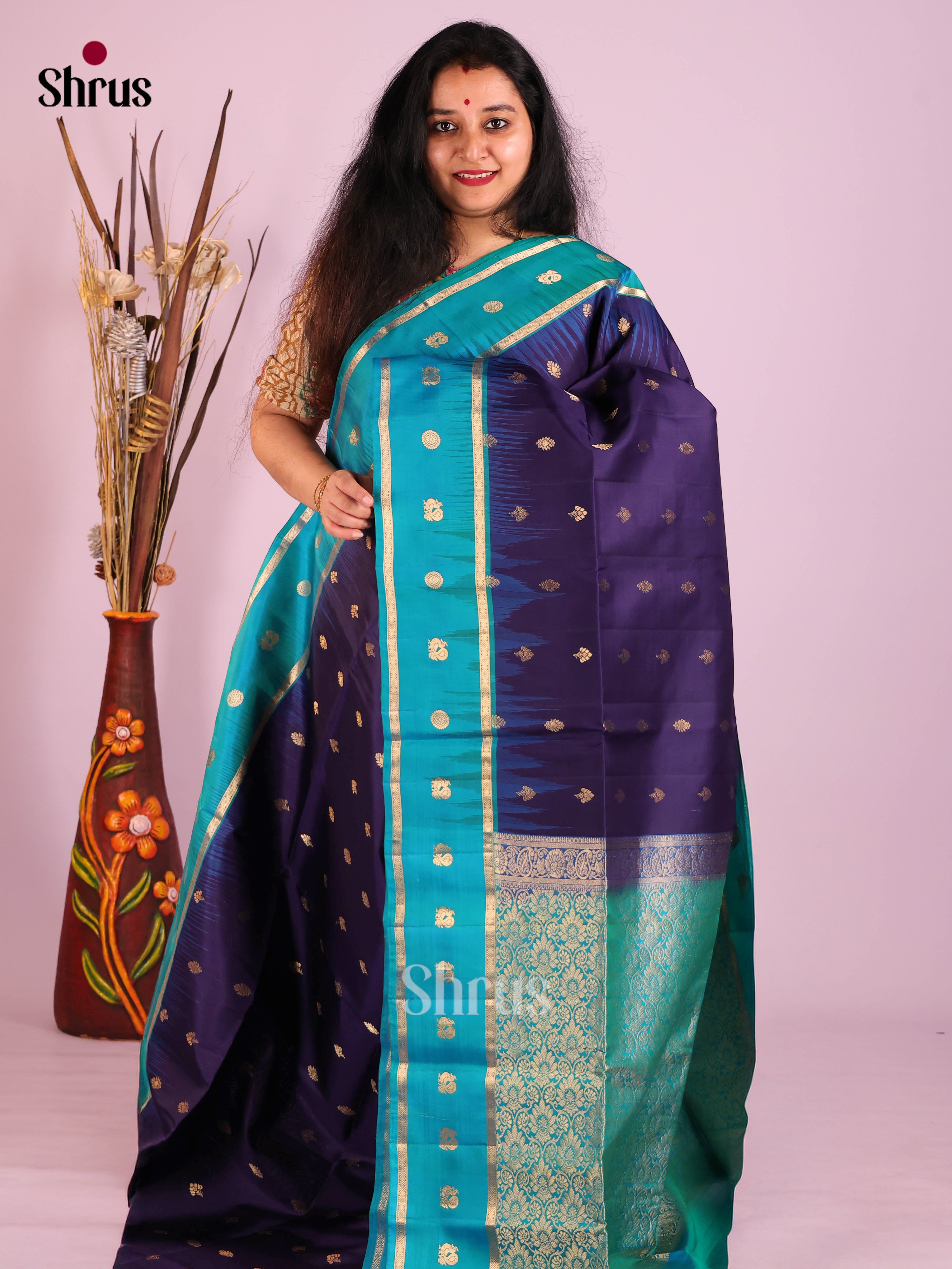 DIS30760 - Soft Silk (HR) Saree - Shop on Shrus.com