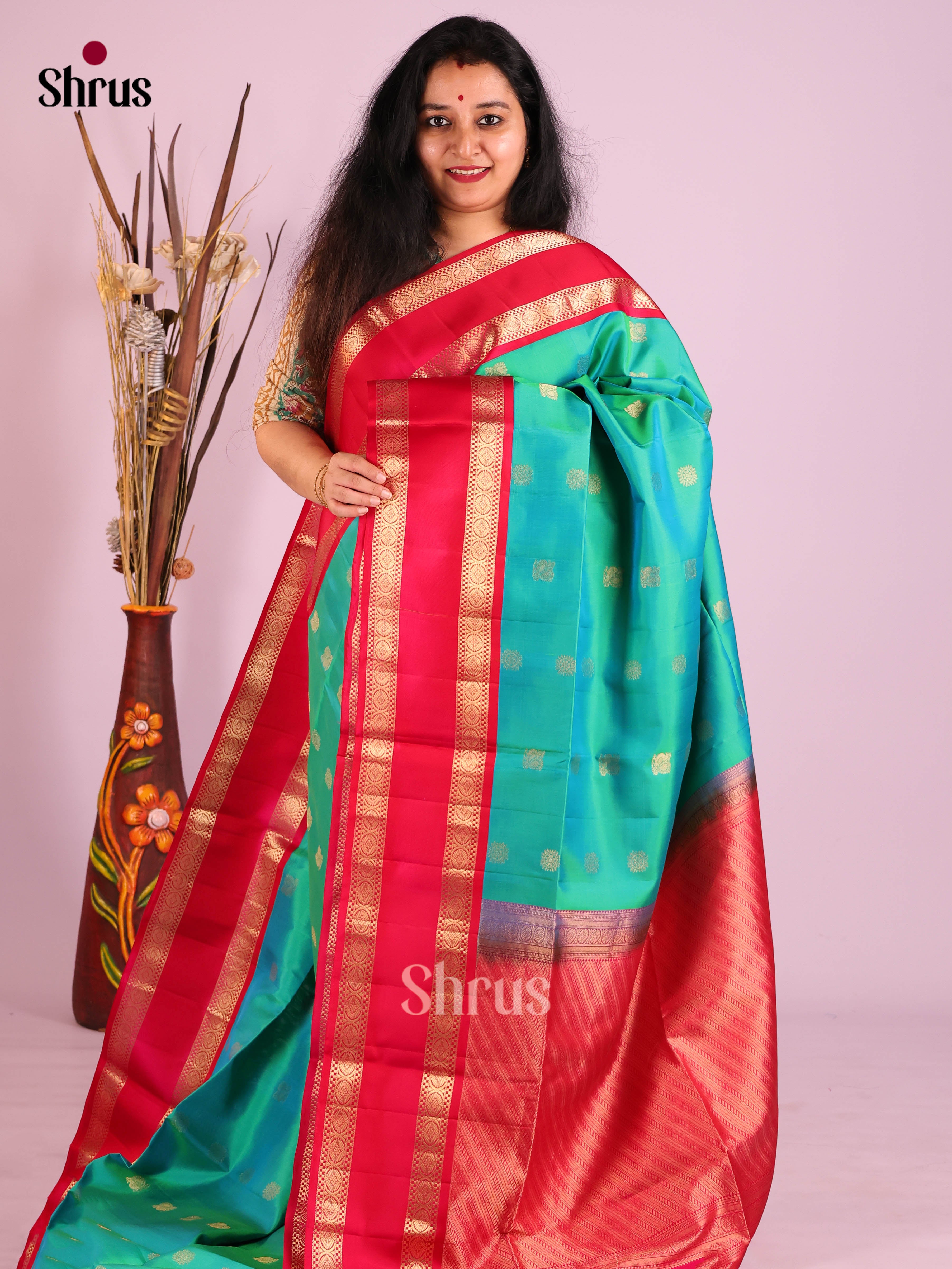 DIS30766 - Soft Silk (HR) Saree - Shop on Shrus.com