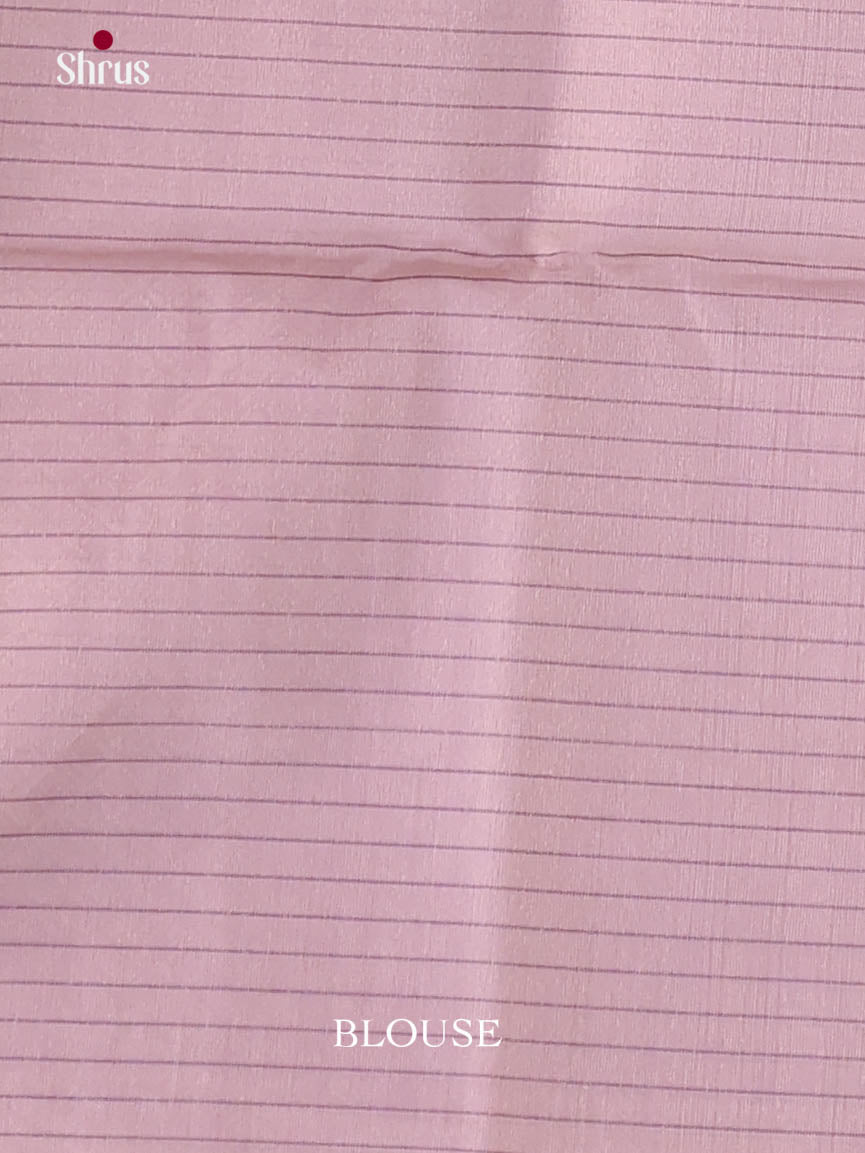 Sandal & Purple - Semi Silkcotton Saree