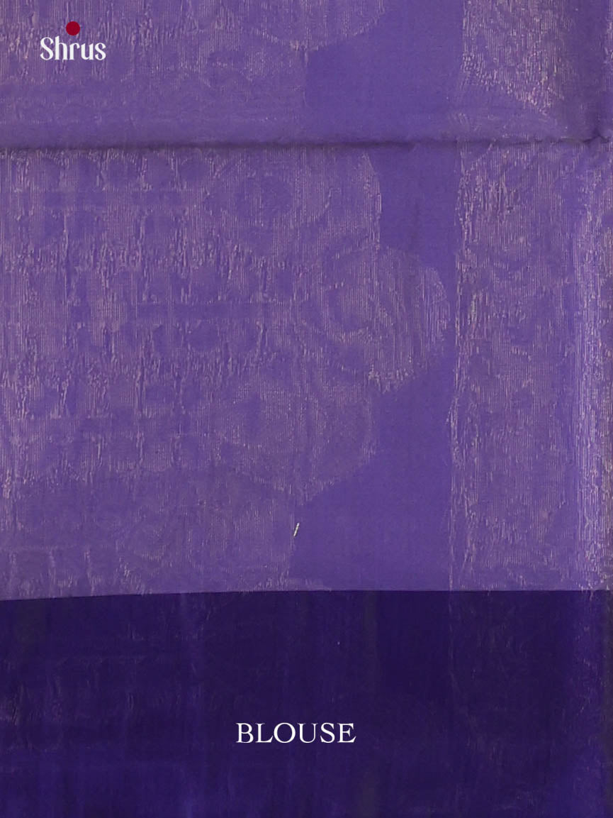 Pink & Purple - Semi Silkcotton Saree - Shop on Shrus.com