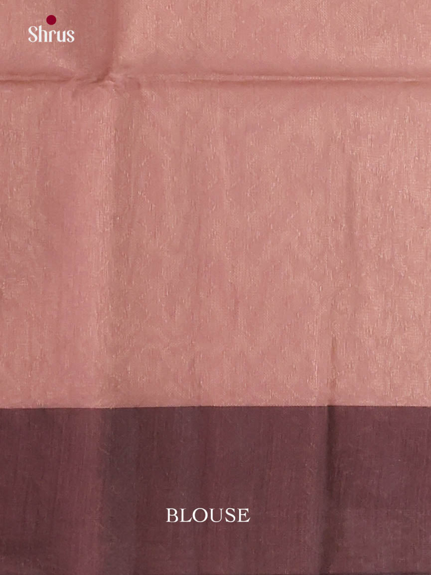 Pista Green & Brown - Semi Silkcotton Saree