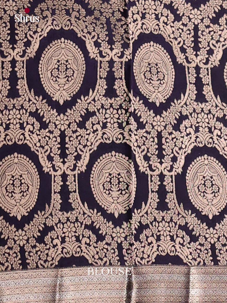 Blue - Semi Rawsilk Saree