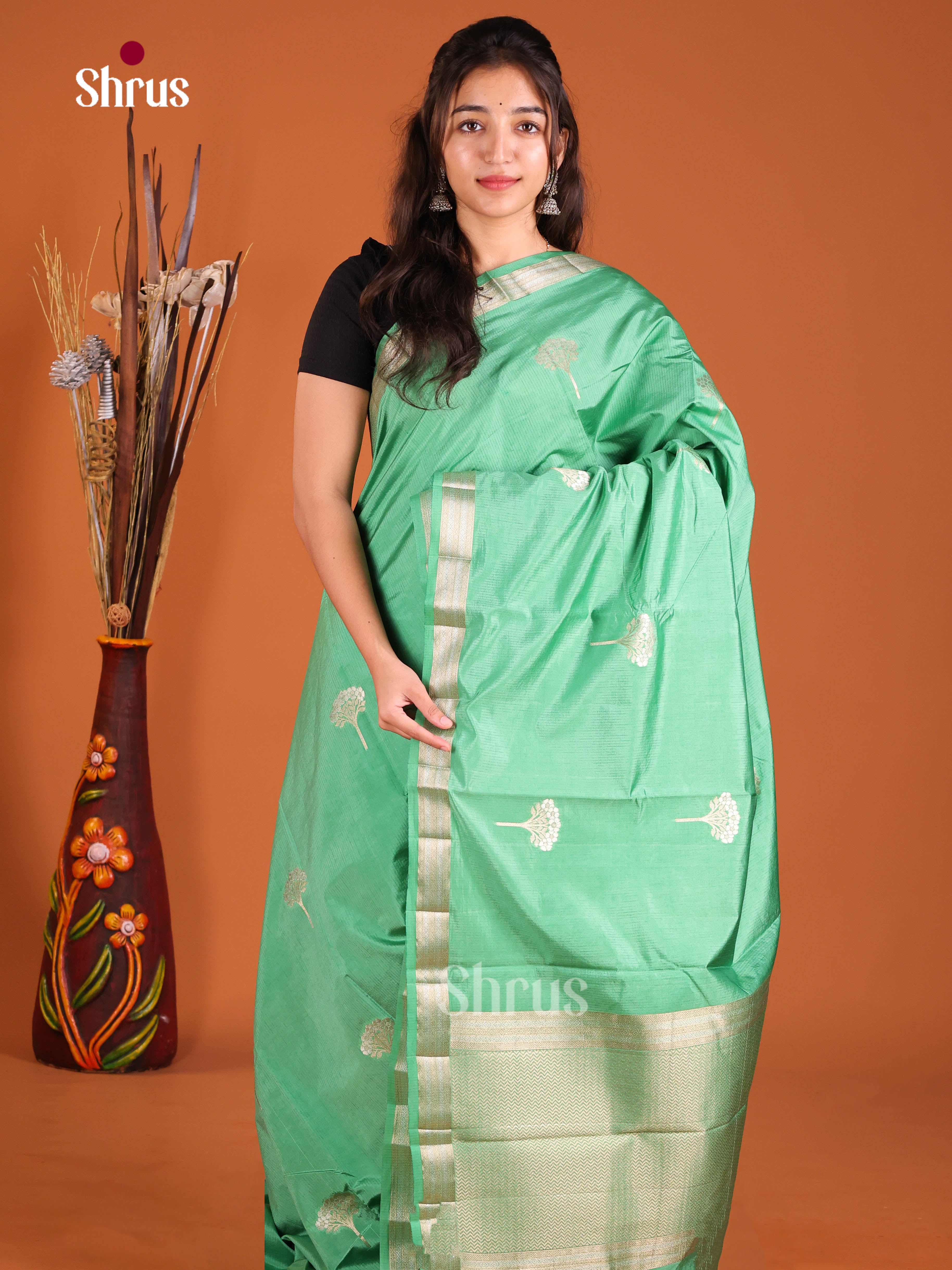 DJS03101 - Semi Rawsilk Saree