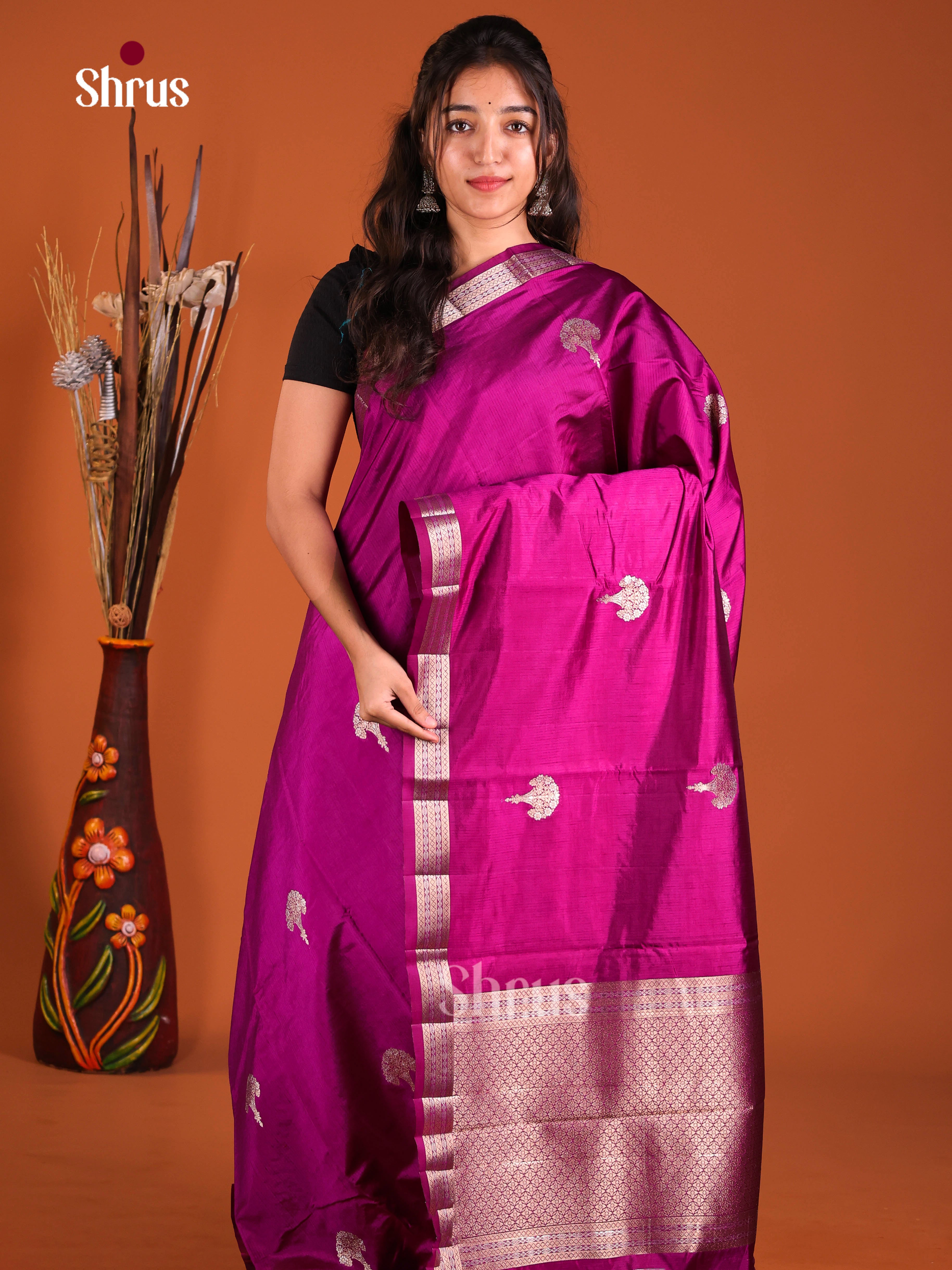 DJS03117 - Semi Rawsilk Saree