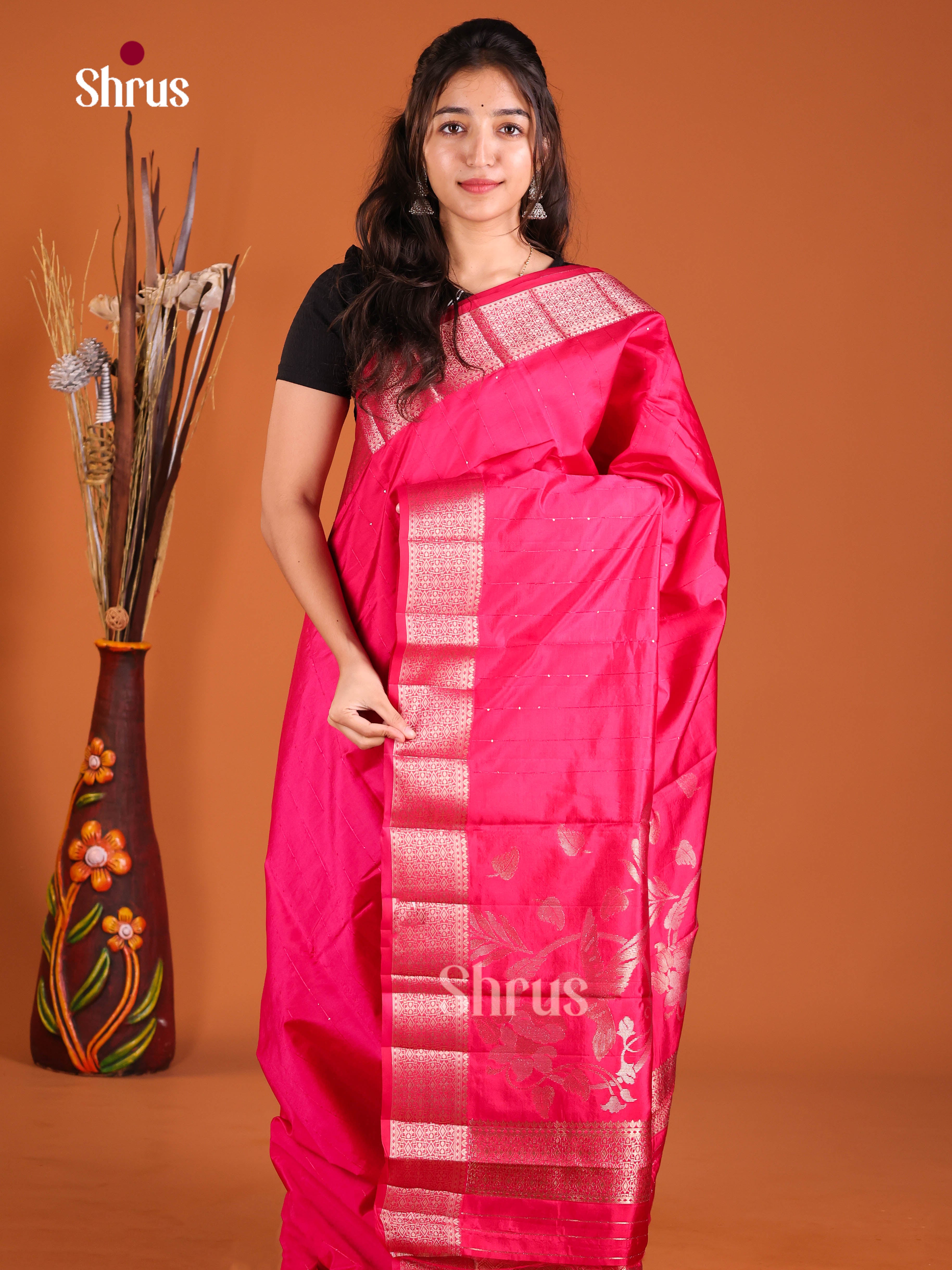DJS03132 - Semi Rawsilk Saree